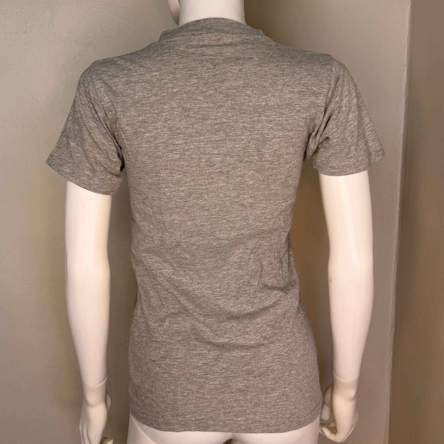 1970s MSU T-Shirt, Flocked, Mississippi State University, Artex Size XS
