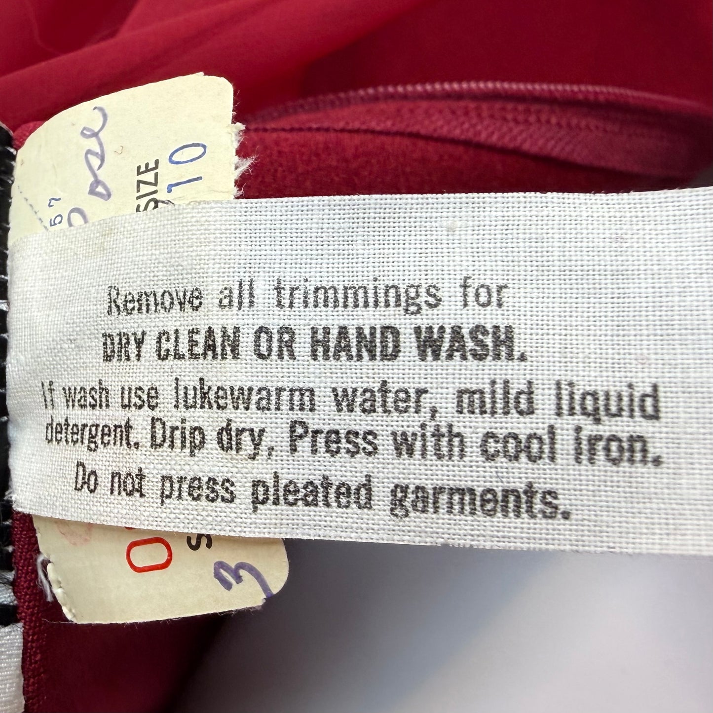 1970s Red Maxi Dress with Sheer Cape, Miss Elliette Size XS