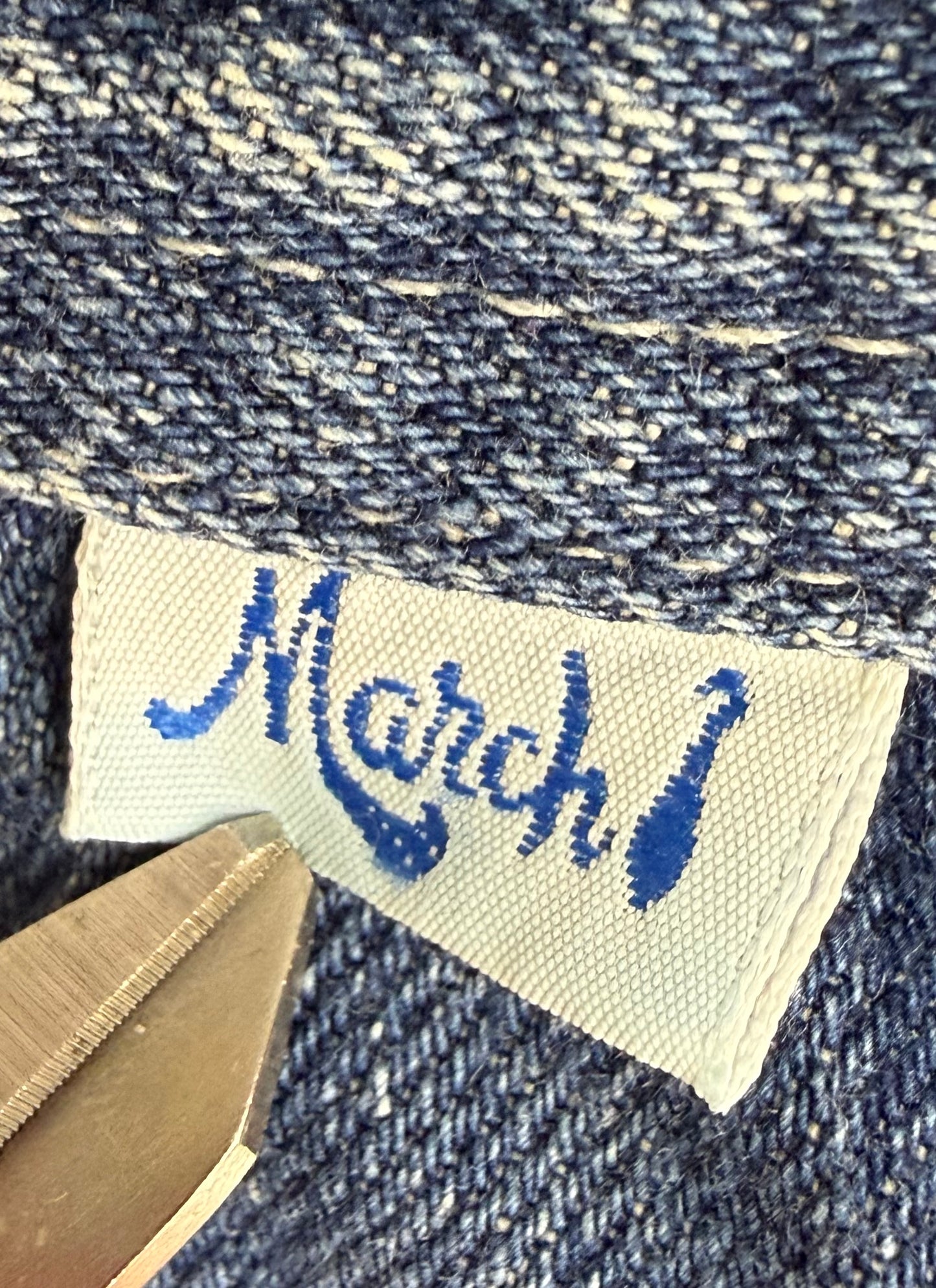 1970s/80s Blue Jeans, High Rise, Straight Leg, March One Size 0, 24.5"x31"