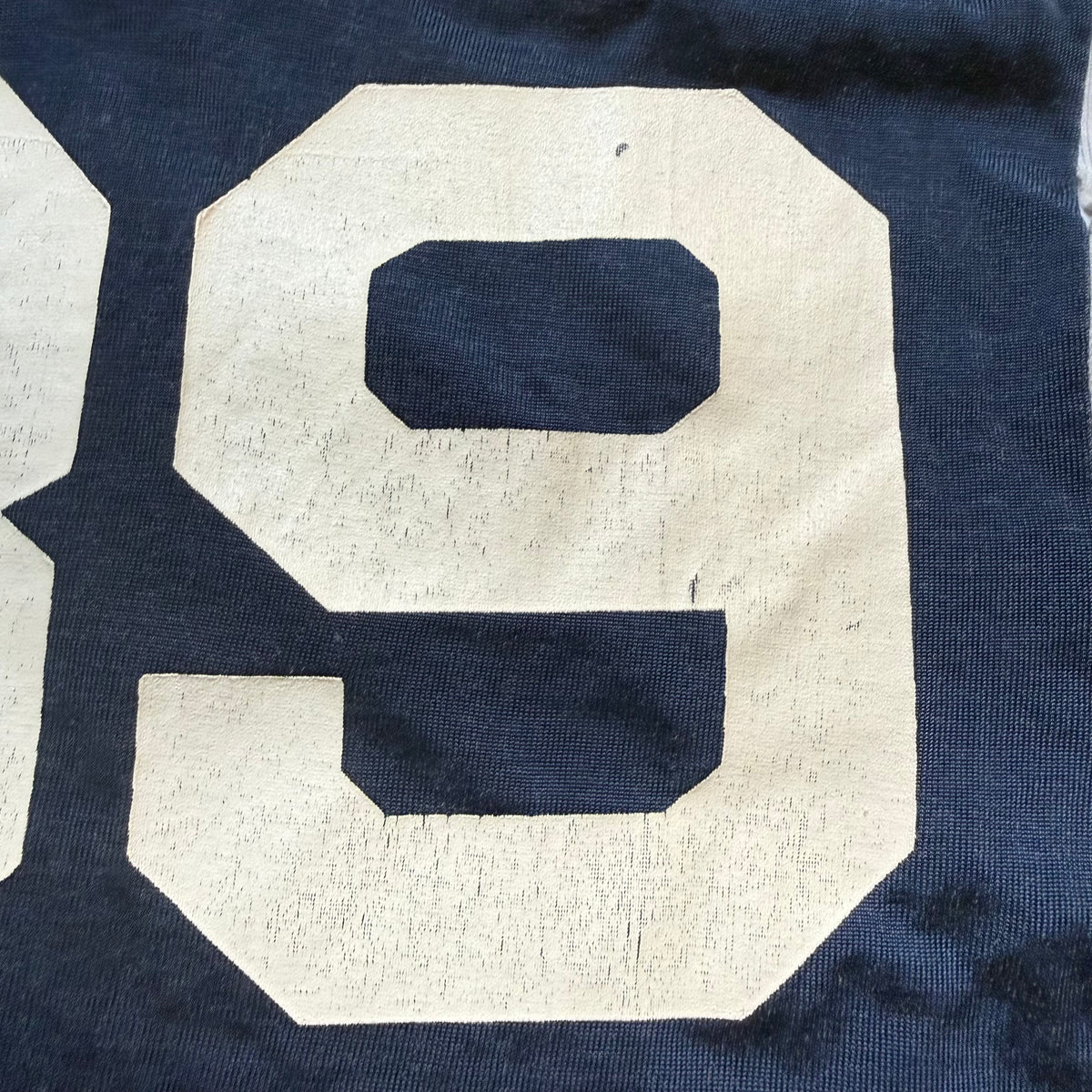 1970s Navy Blue Jersey, Champion Products Size Youth XL/Adult Small, No 89, Distressed