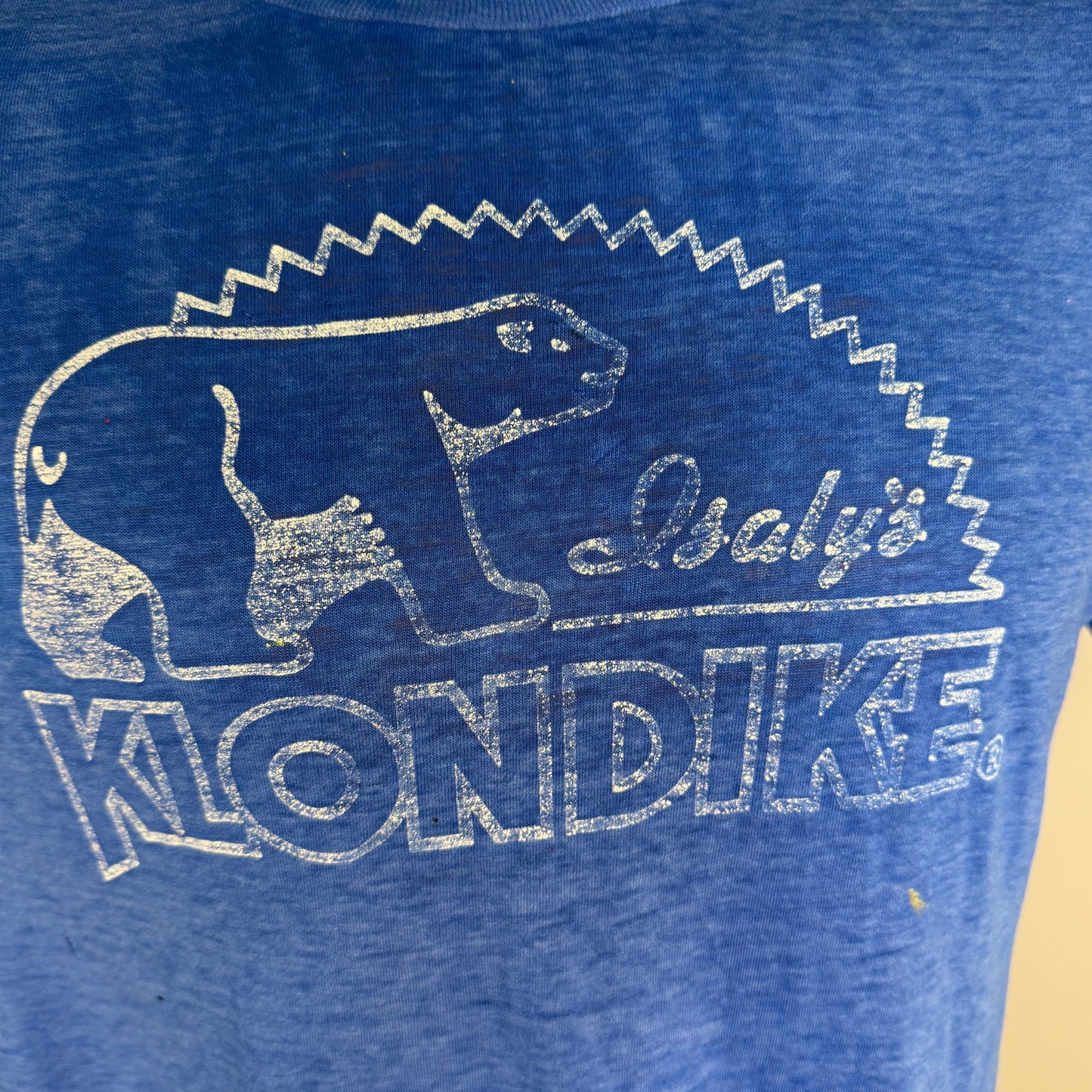 1980s Isaly’s Klondike Bar T-Shirt, What Would You Do For A Klondike Bar?, Paper Thin Distressed Tee, Size M/L