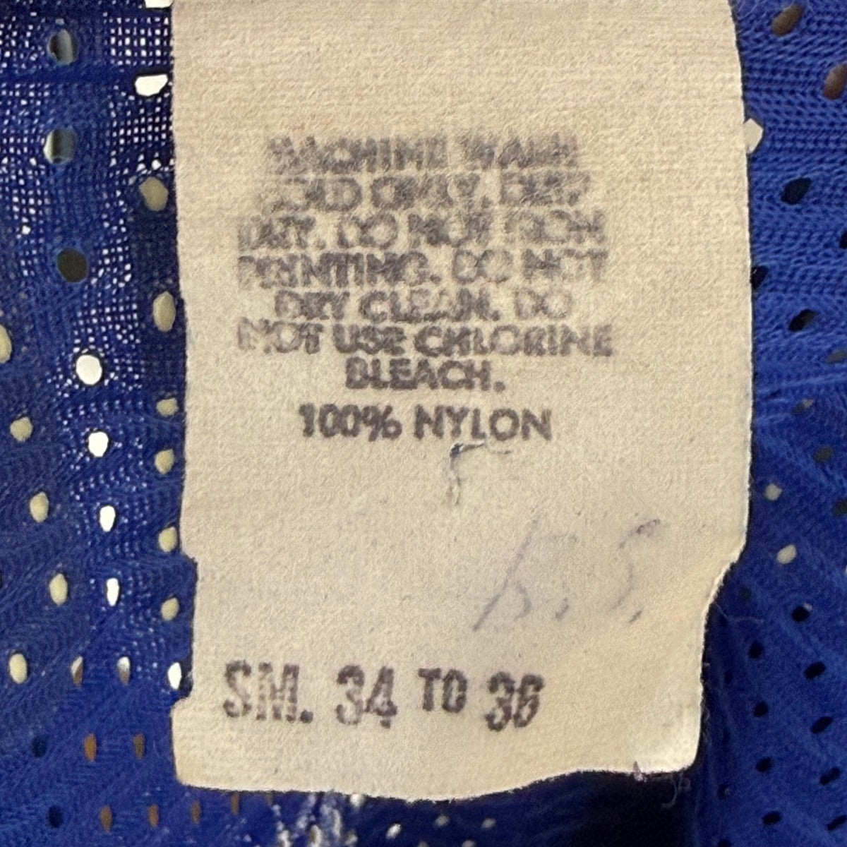 1970s/80s Blue Mesh Jersey T-Shirt, Size Small, Spencer, No 17