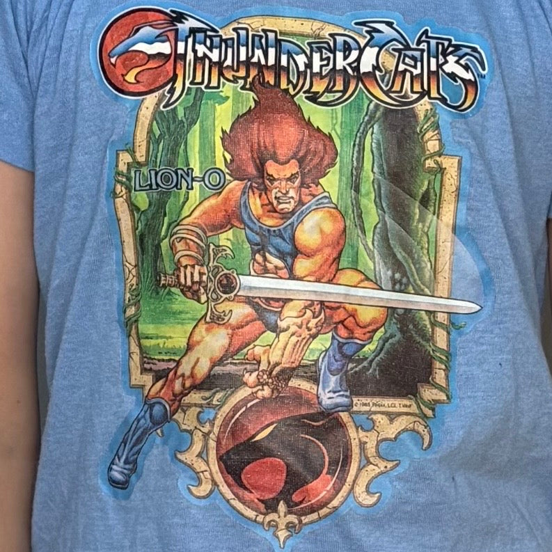 1980s Kids' Thundercats T-Shirt, Lion-O, Fruit of the Loom Size 6-8