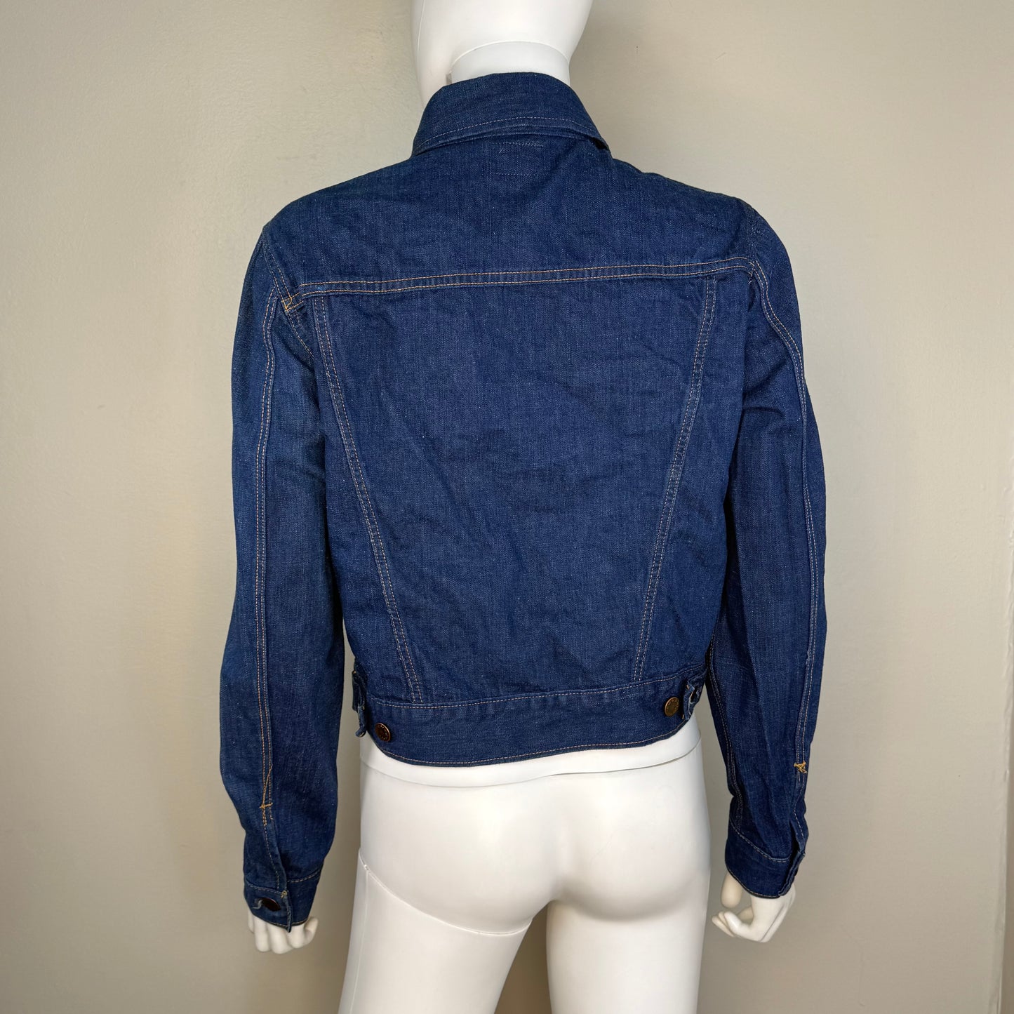 1970s Women’s Denim Jacket, Sears Jr Bazaar Size S/M