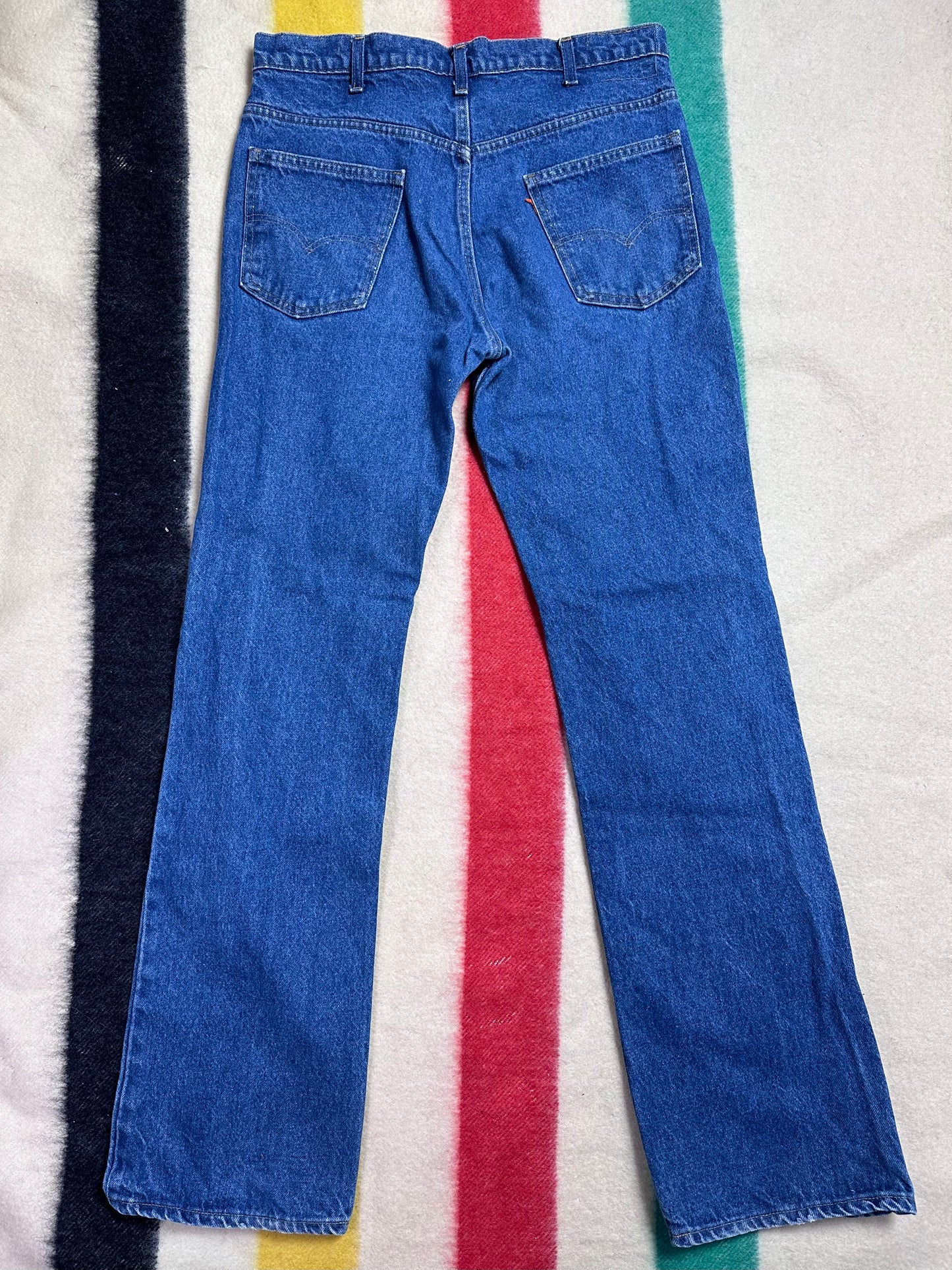 1980s Levi’s Saddleman 517 Jeans, 35"x35", Orange Tab