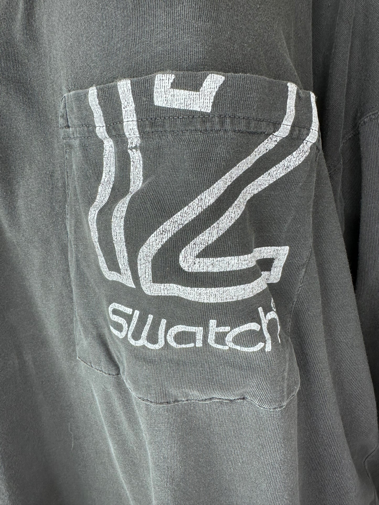 1990s Swatch Oversized T-Shirt, Distressed