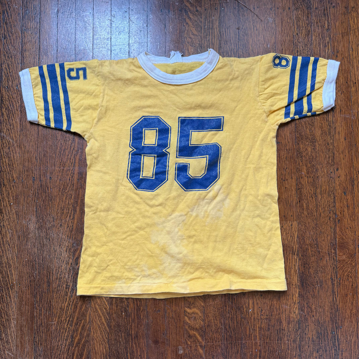 1960s/70s Kids' Jersey T-Shirt, Owenby Size Youth Medium/Adult XS, No. 85