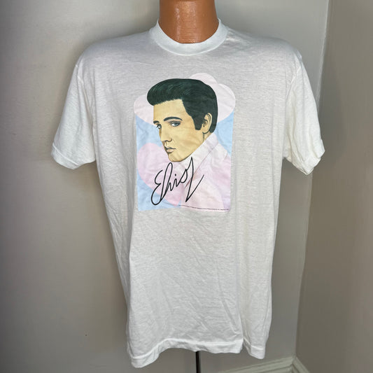 1980s/90s Elvis Presley T-Shirt, Screen Stars Size XL, Fan Art Iron On Transfer