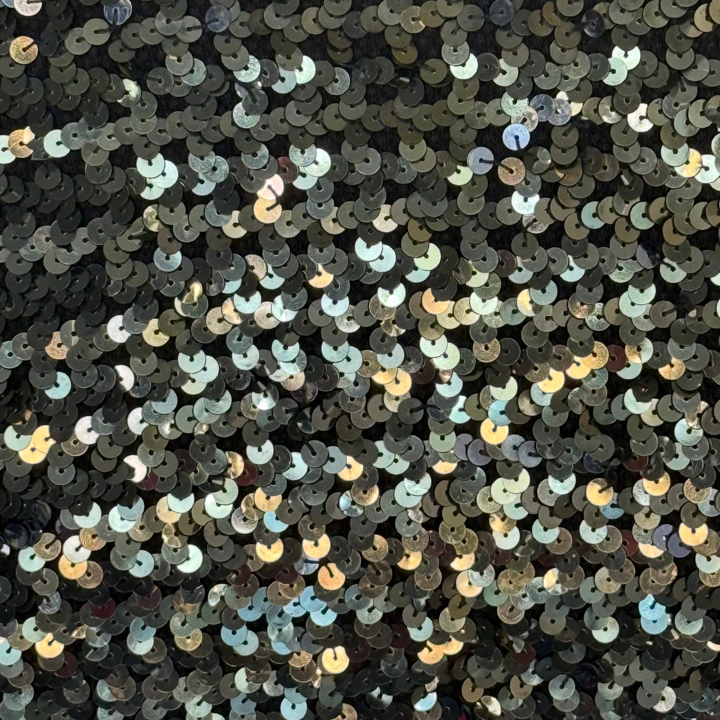 1950s/60s Black and Metallic Sequin Cardigan Sweater, Size Small