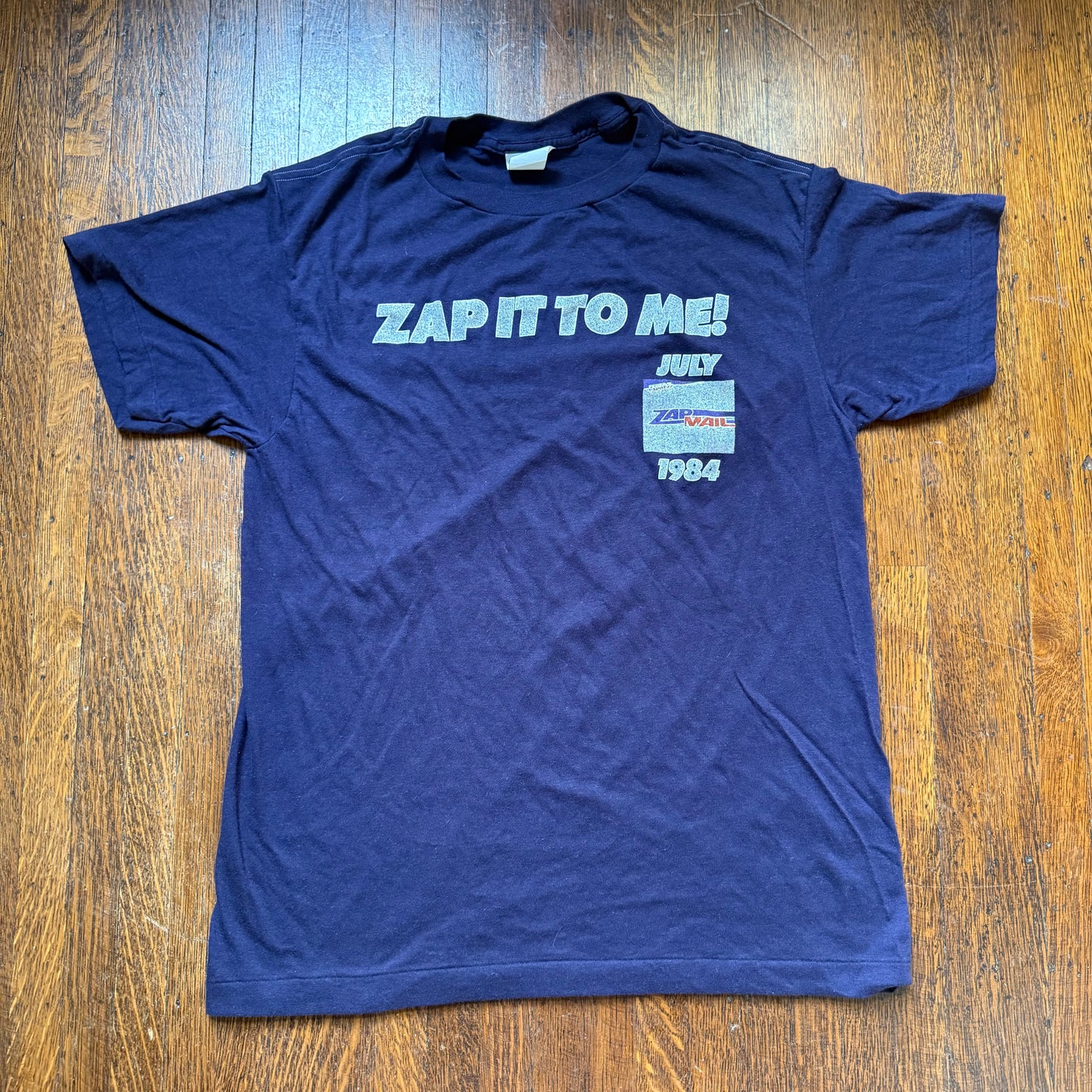 1980s Fed Ex T-Shirt, Zap It To Me! Federal Express Zap Mail July 1984, Ched Size M/L