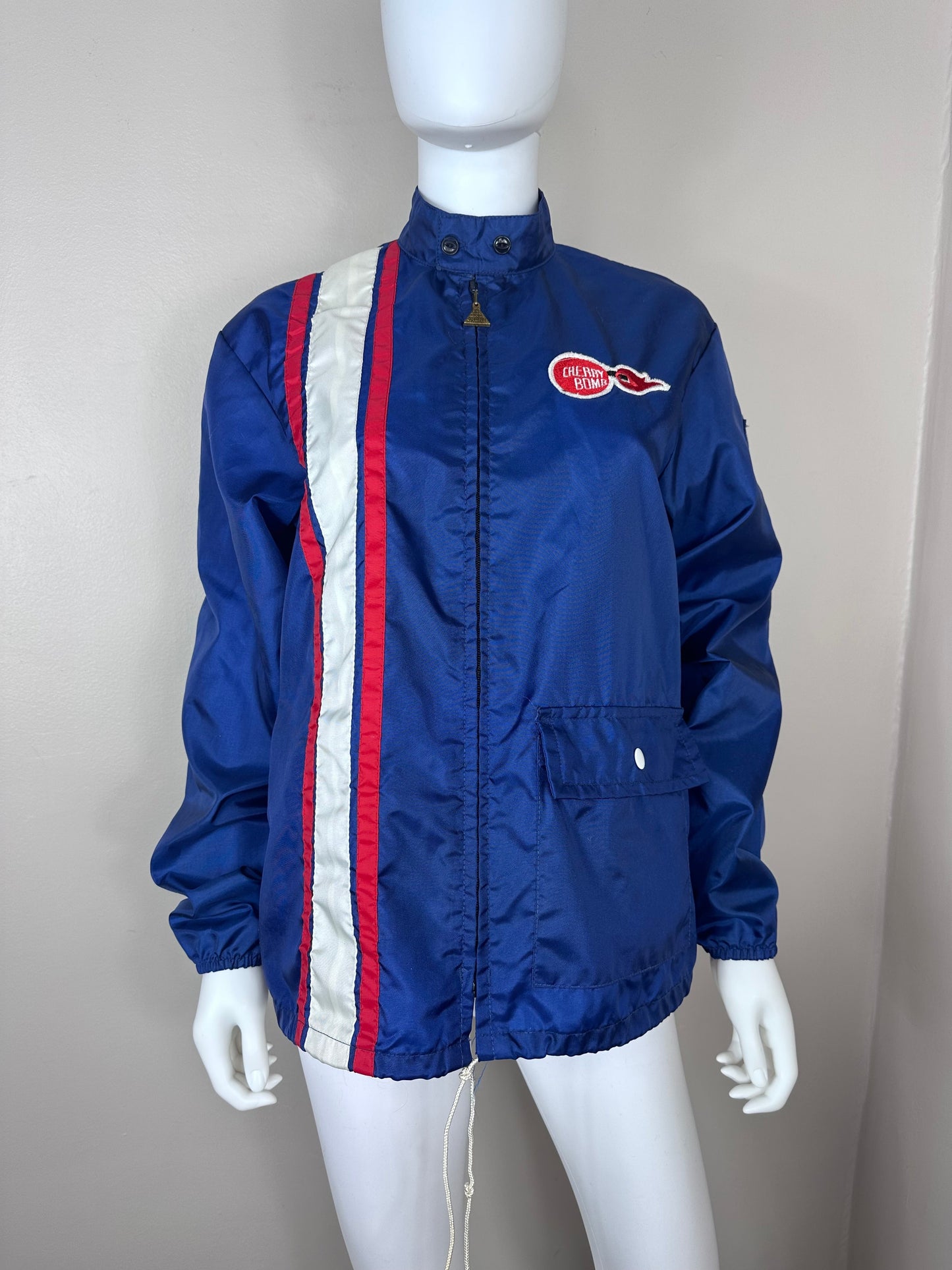 1960s/70s Drag Racing Jacket, Cherry Bomb Mufflers, The Great Lakes Jacket Detroit Size Medium