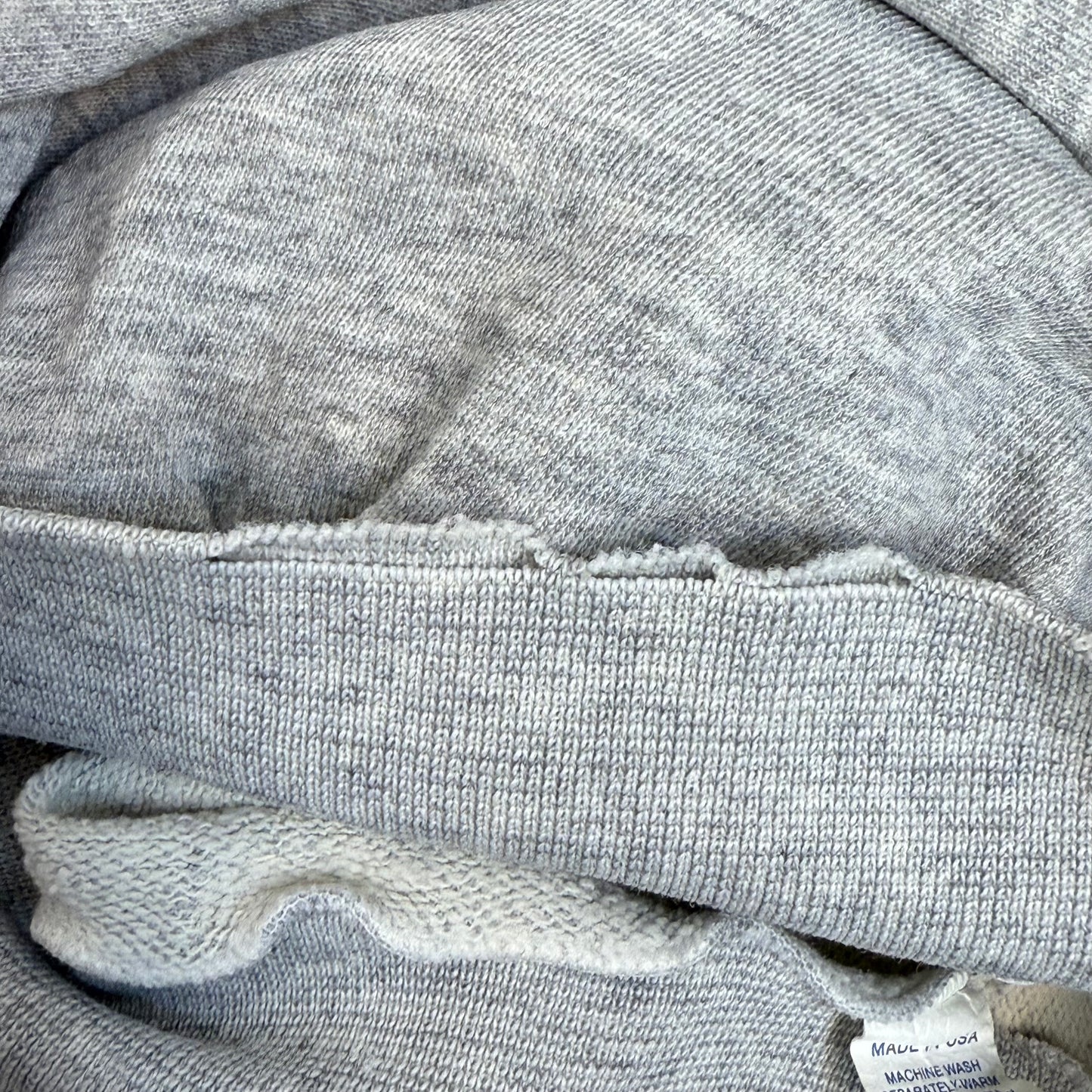 1970s Duke University Short Sleeve Sweatshirt, Velva Sheen Size Medium-Large, Distressed