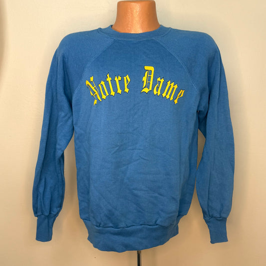 1970s/80s Notre Dame Sweatshirt, Champion Size Medium