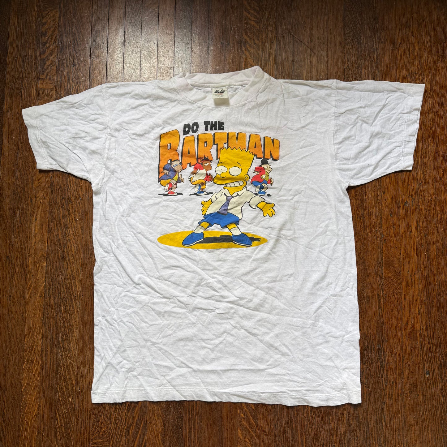 1990s Do the Bartman T-Shirt, SJM Size L/XL, Bart Simpson, Simpsons Sing the Blues