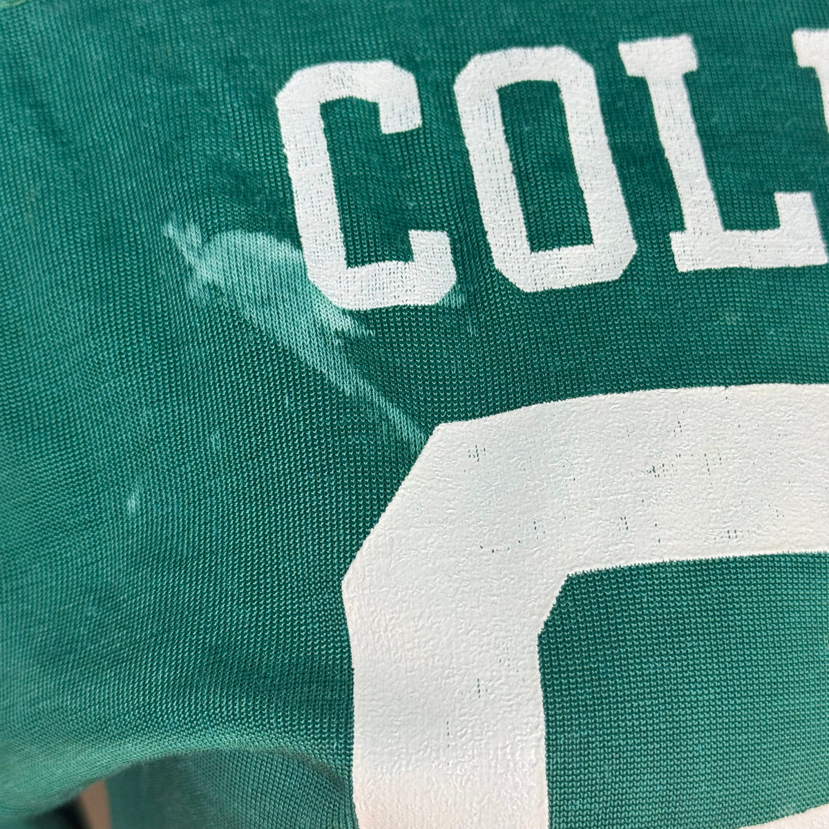 1970s Green Coleman Jersey, Champion Products Size 18, No 64, Distressed