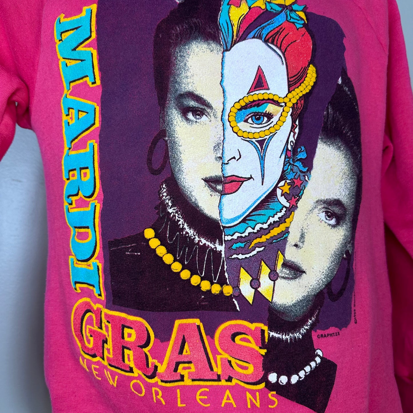 1980s Mardi Gras New Orleans Sweatshirt, Size Medium