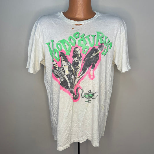 1980s Hoodoo Gurus T-Shirt, Magnum Cum Louder 1989, Distressed, Hanes Size XL
