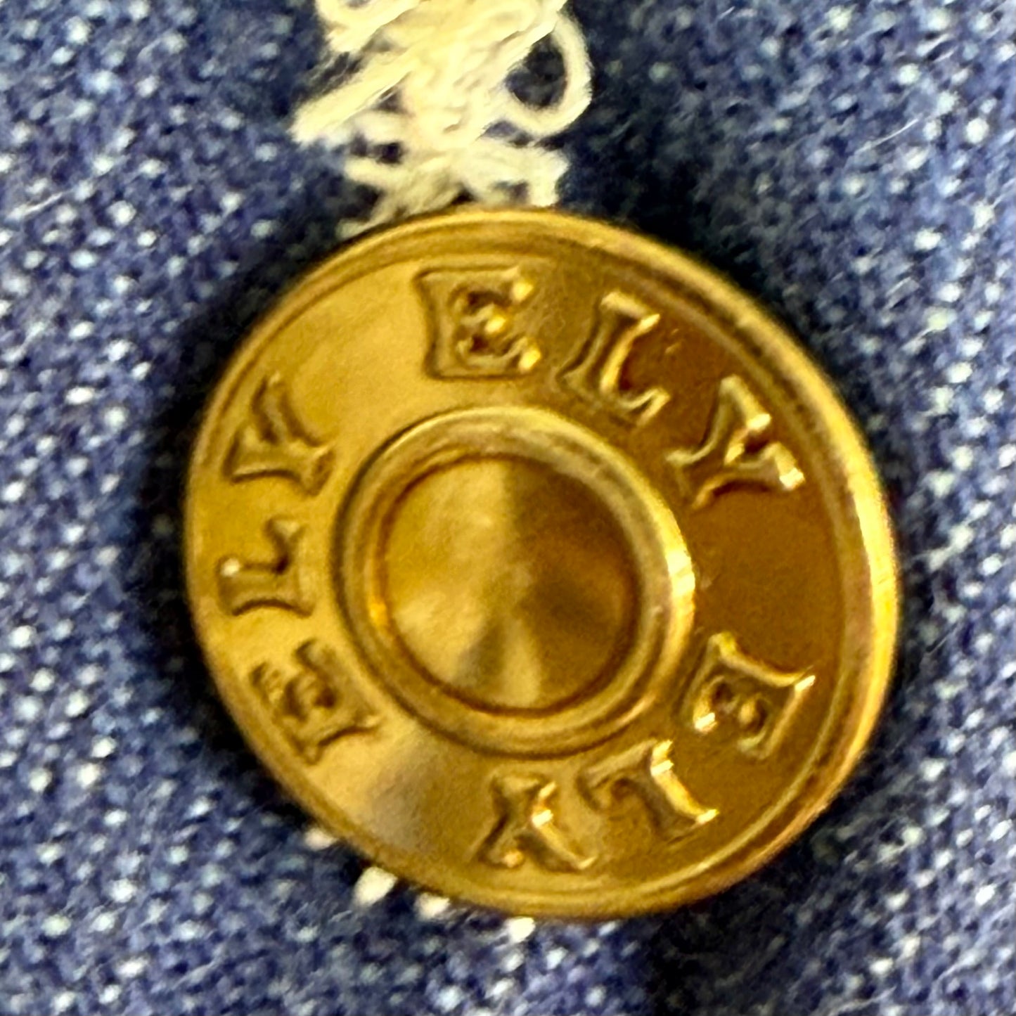 1970s Denim Chore Coat, Blanket Lined Jacket, Ely Size 44, Corduroy Collar