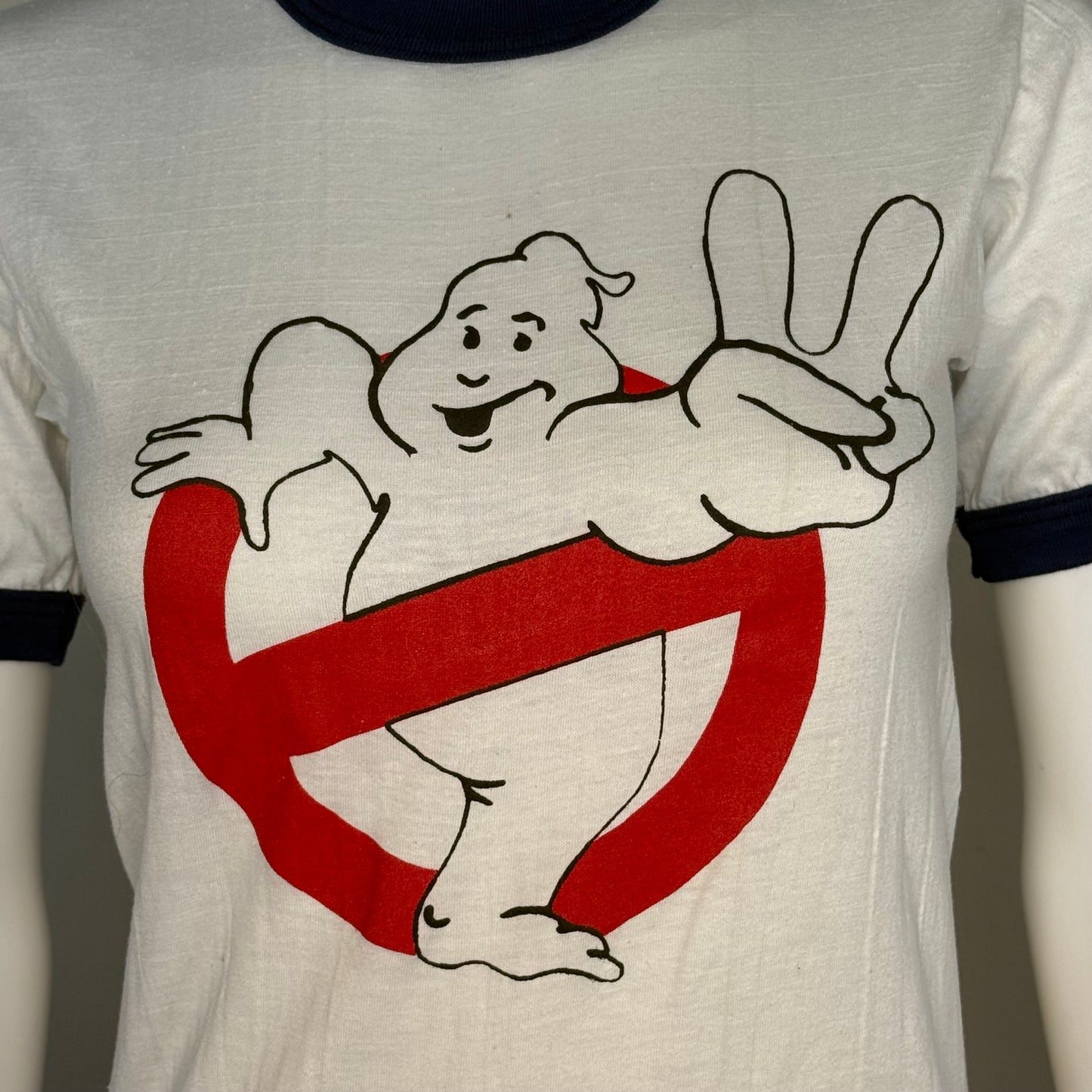 1980s Ghostbusters 2 T-Shirt, Falcon Size XS, Ringer Tee