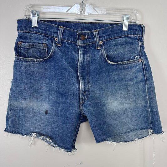 1970s Levi’s Jeans 505 Cut Off Shorts, 32" Waist