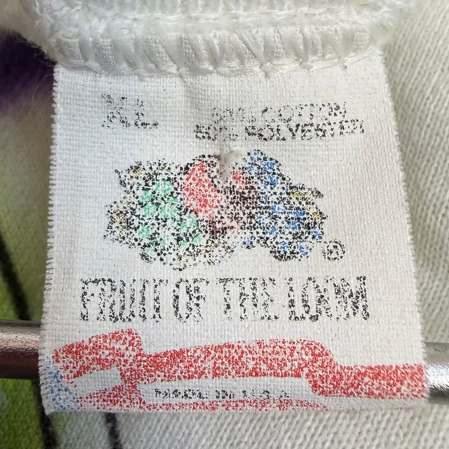 1990s Airbrushed Mardi Gras Sweatshirt, New Orleans, Fruit of the Loom Size XL