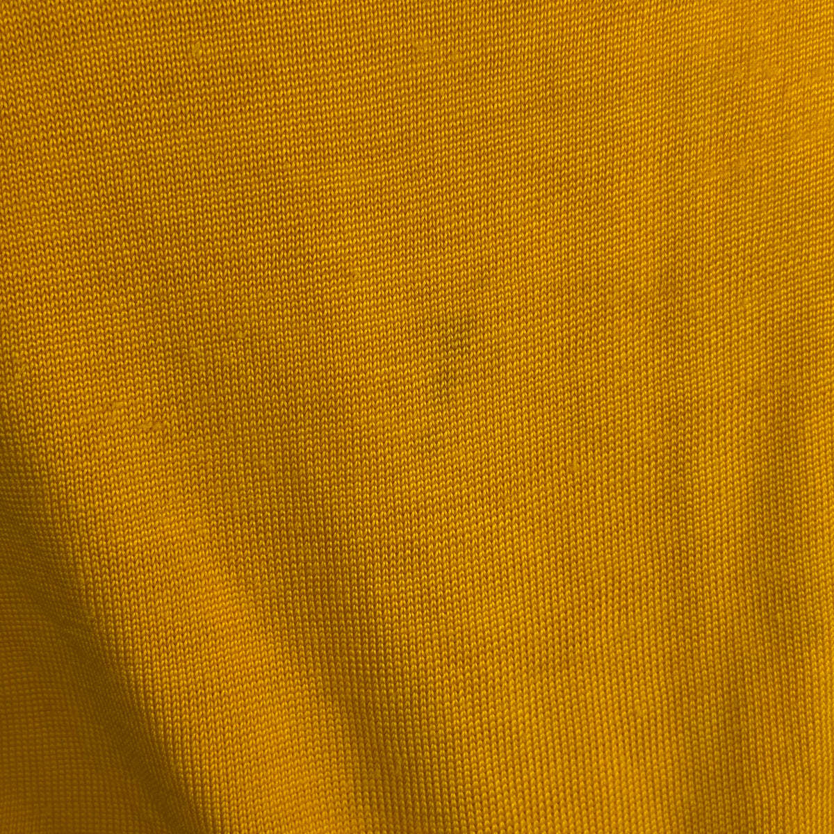 1960s/70s Kids’ Yellow and Blue Durene Jersey T-Shirt Youth Medium, No 43, Distressed