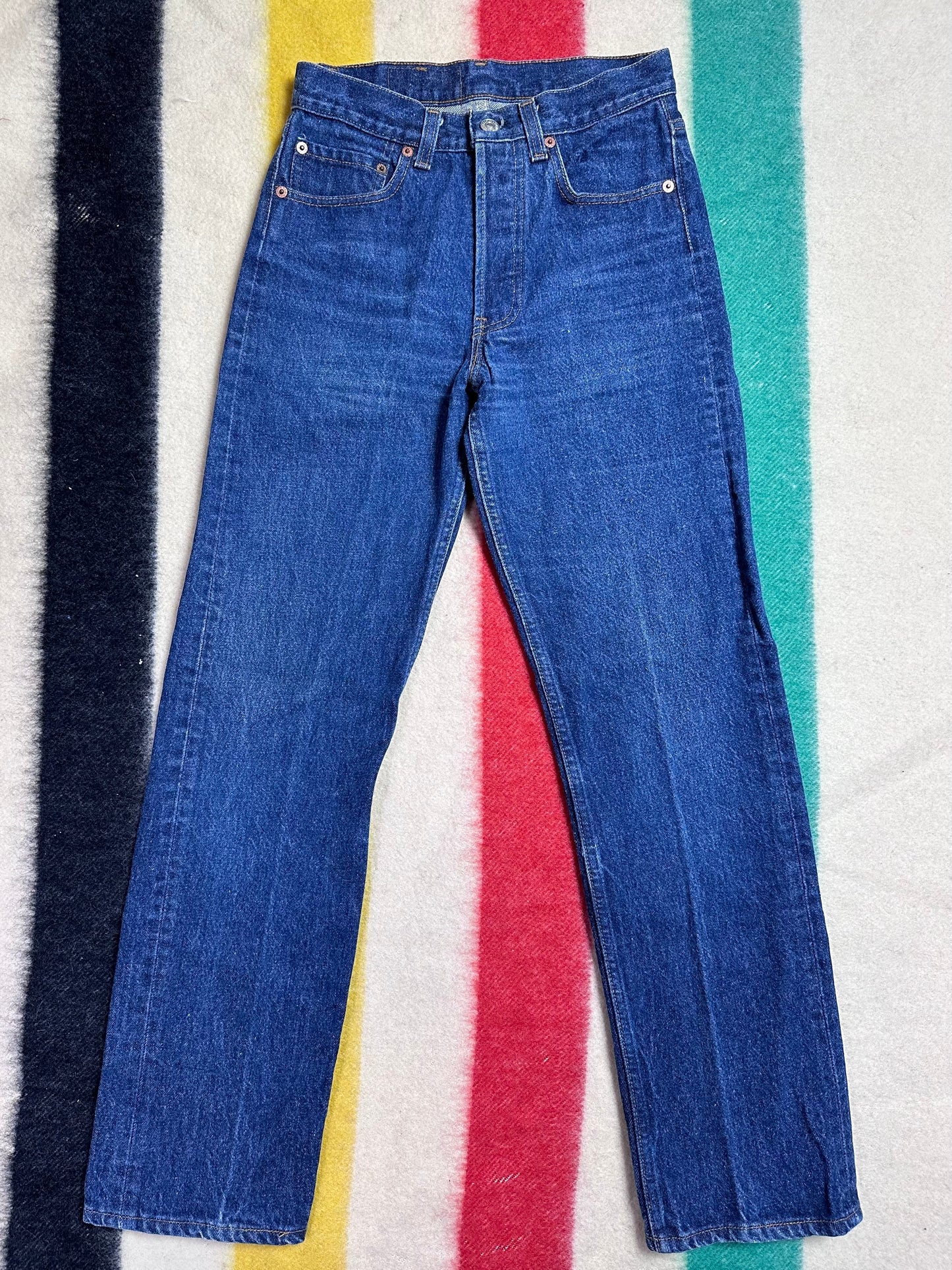 1980s Levi’s 501 Blue Jeans 26.5"x30"