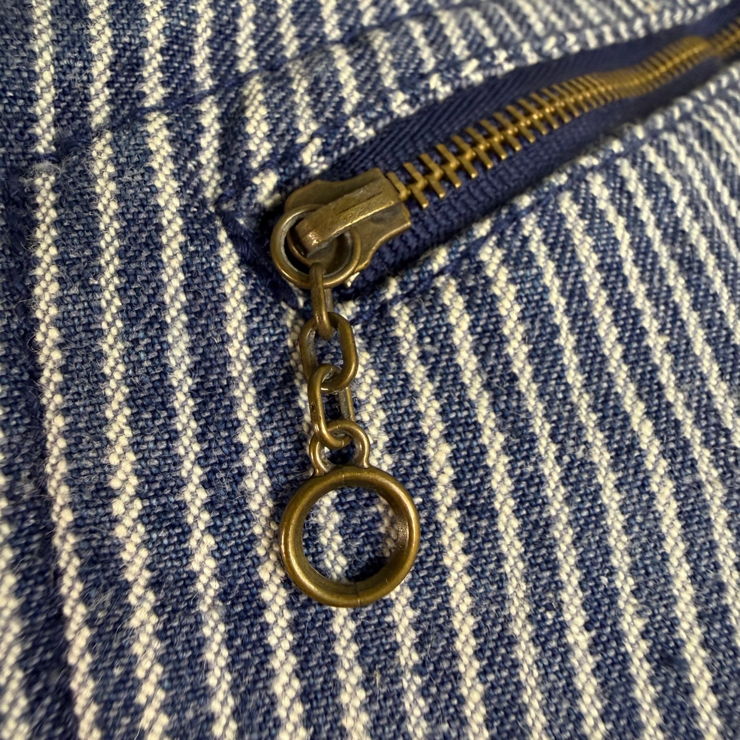 1990s Hickory Stripe Denim Jacket, Ralph Lauren Size Small