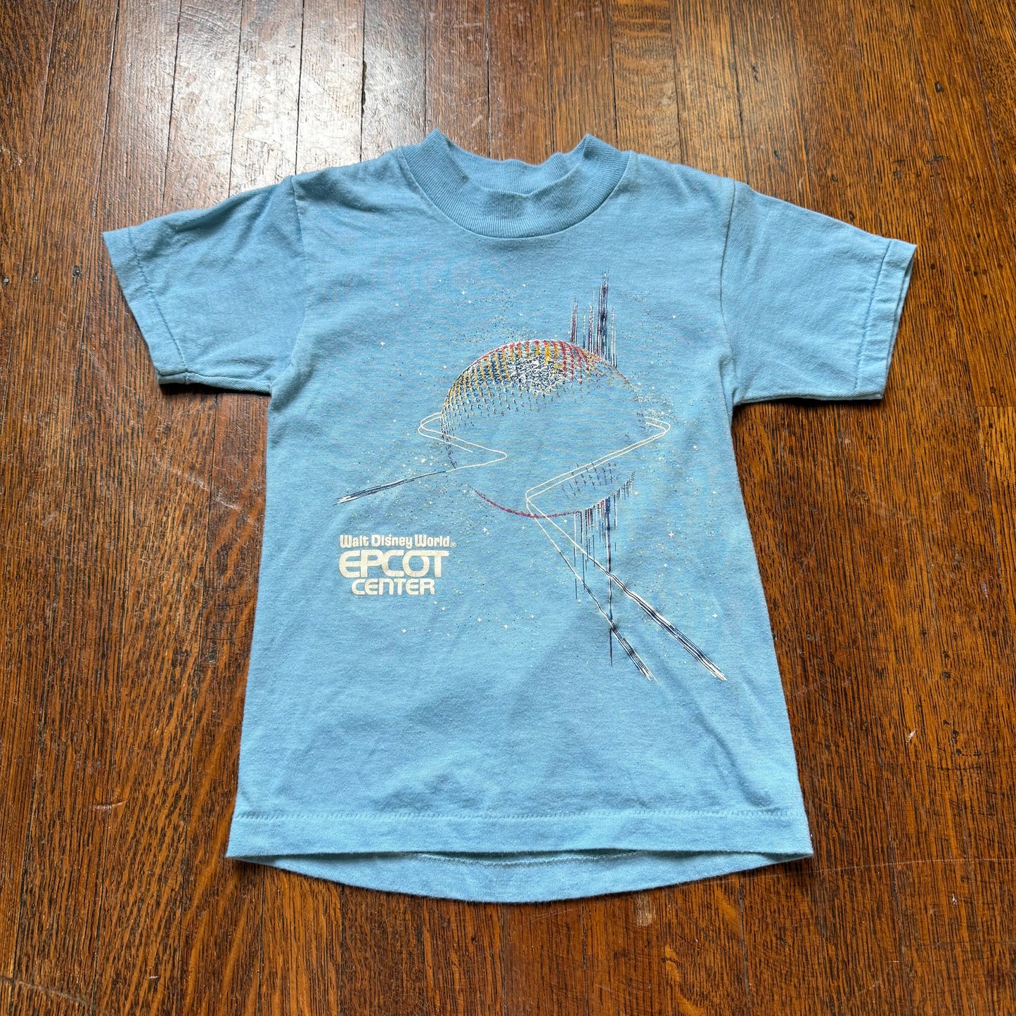 1980s Kids' Epcot Center T-Shirt, Artex Size 6, Walt Disney World, Spaceship Earth