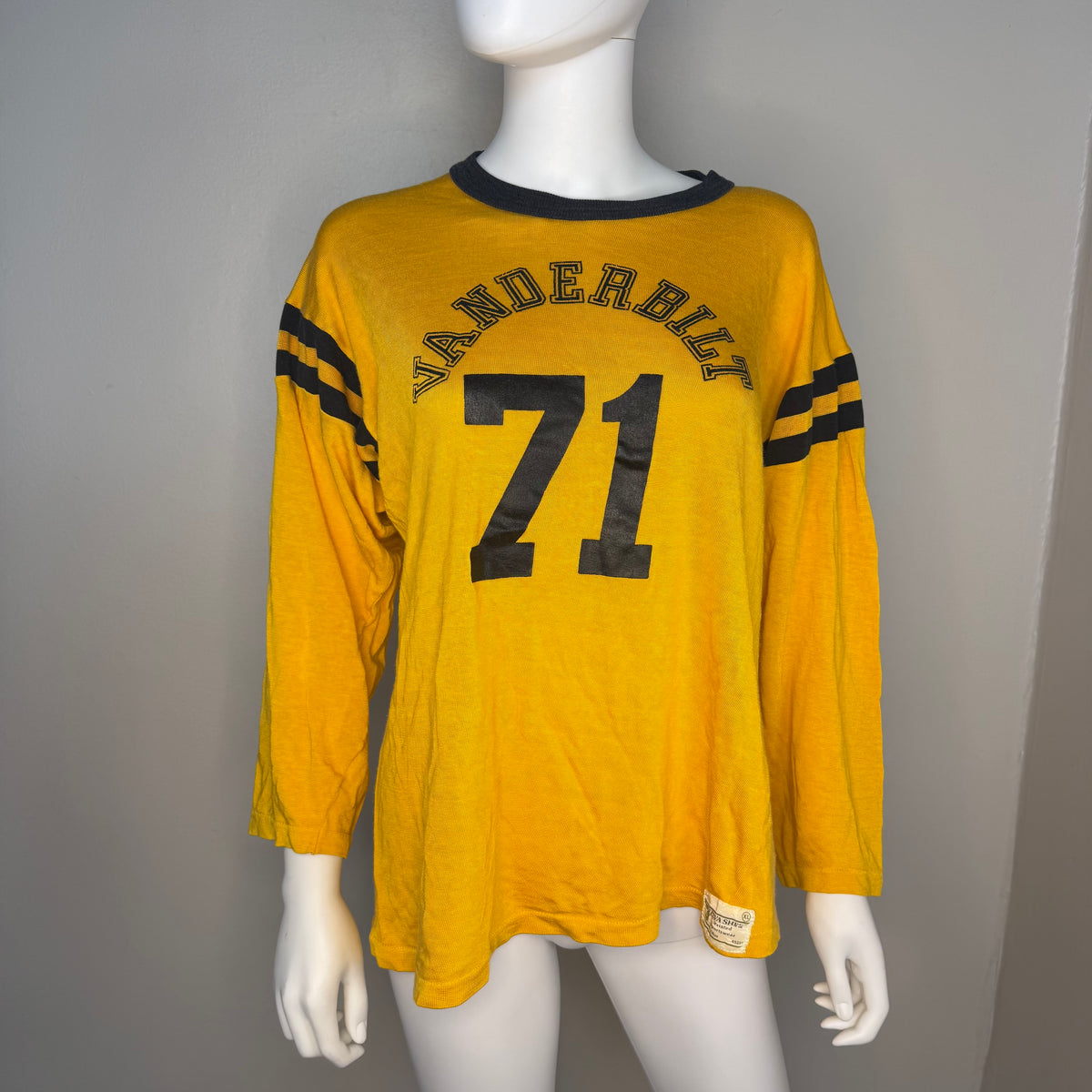 1970s Vanderbilt University Jersey, Velva Sheen Size L/XL, No 71