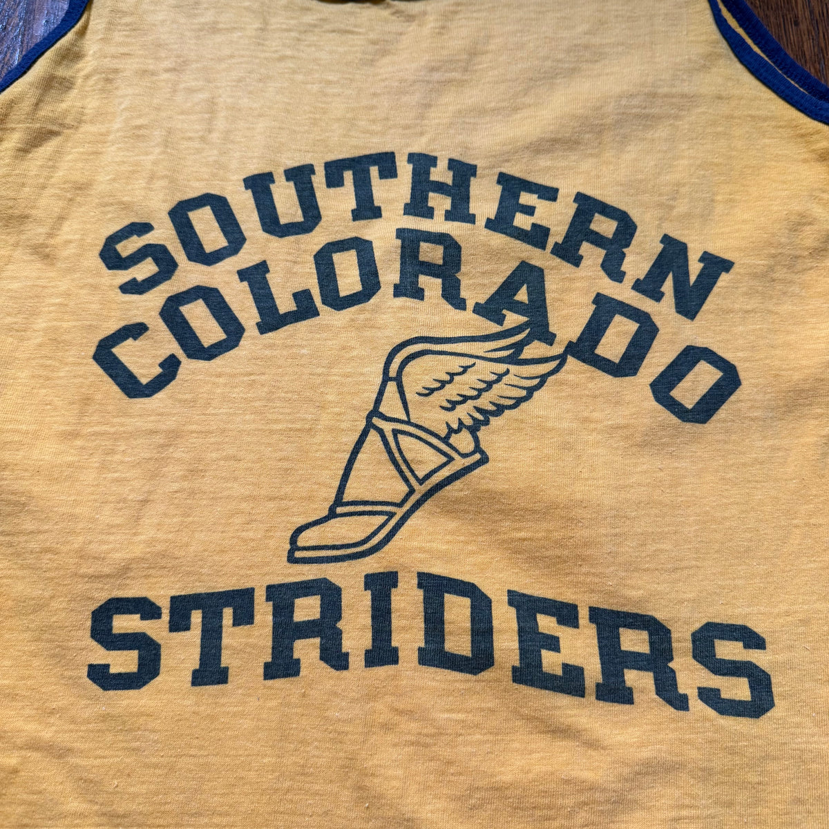 1950s/60s Southern Colorado Striders Cotton Tank Top, Size Medium, Running Jersey