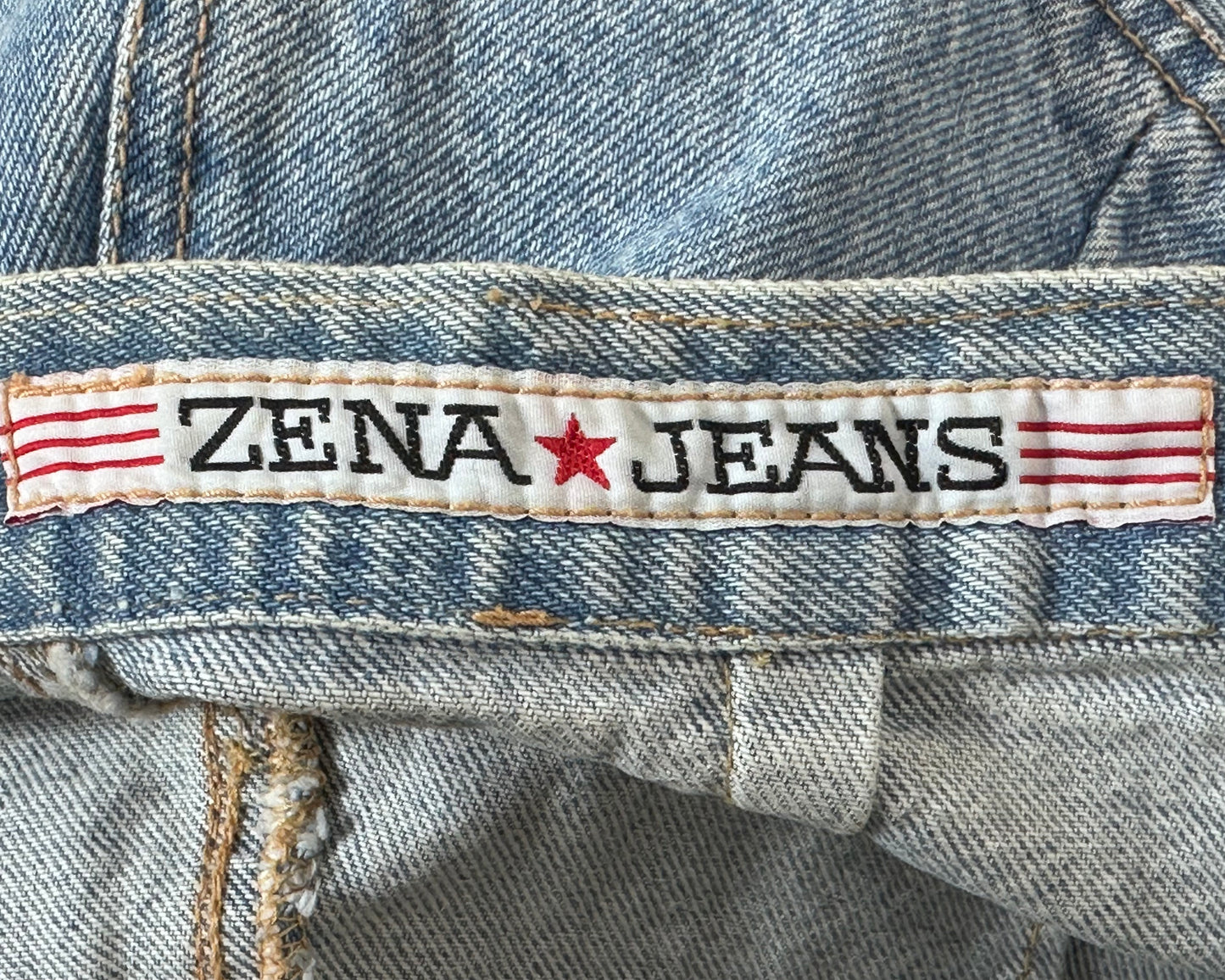 1990s Blue Denim Mini Skirt, Zena Jeans Size XXS