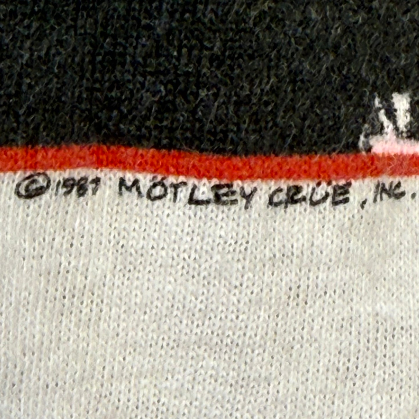 1980s Motley Crue Concert T-Shirt, Girls Girls Girls World Tour 87, Size S/M