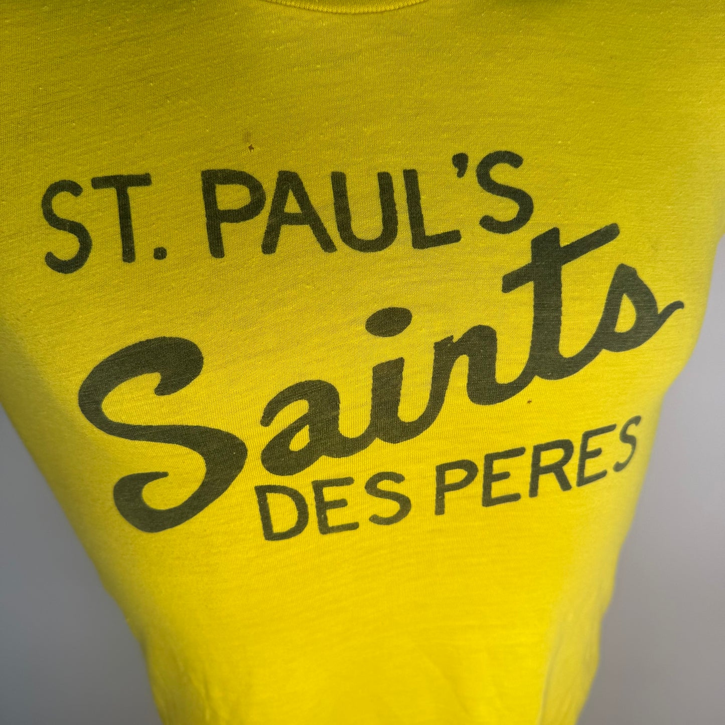 1970s St Paul’s Saints Des Peres T-Shirt, Golden Fruit of the Loom Size XS