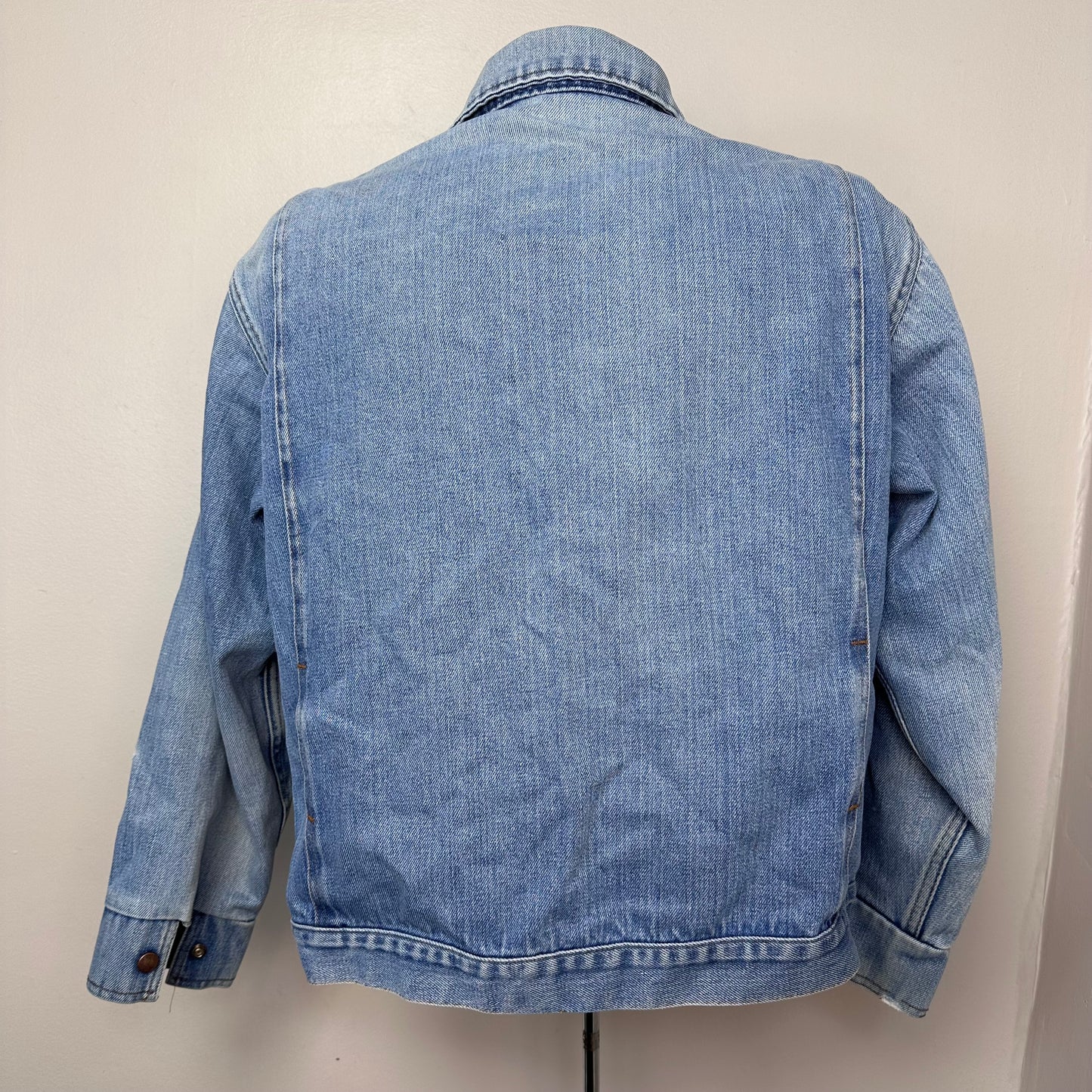 1970s Denim Jacket, Big Smith Size M/L, Worn, Distressed