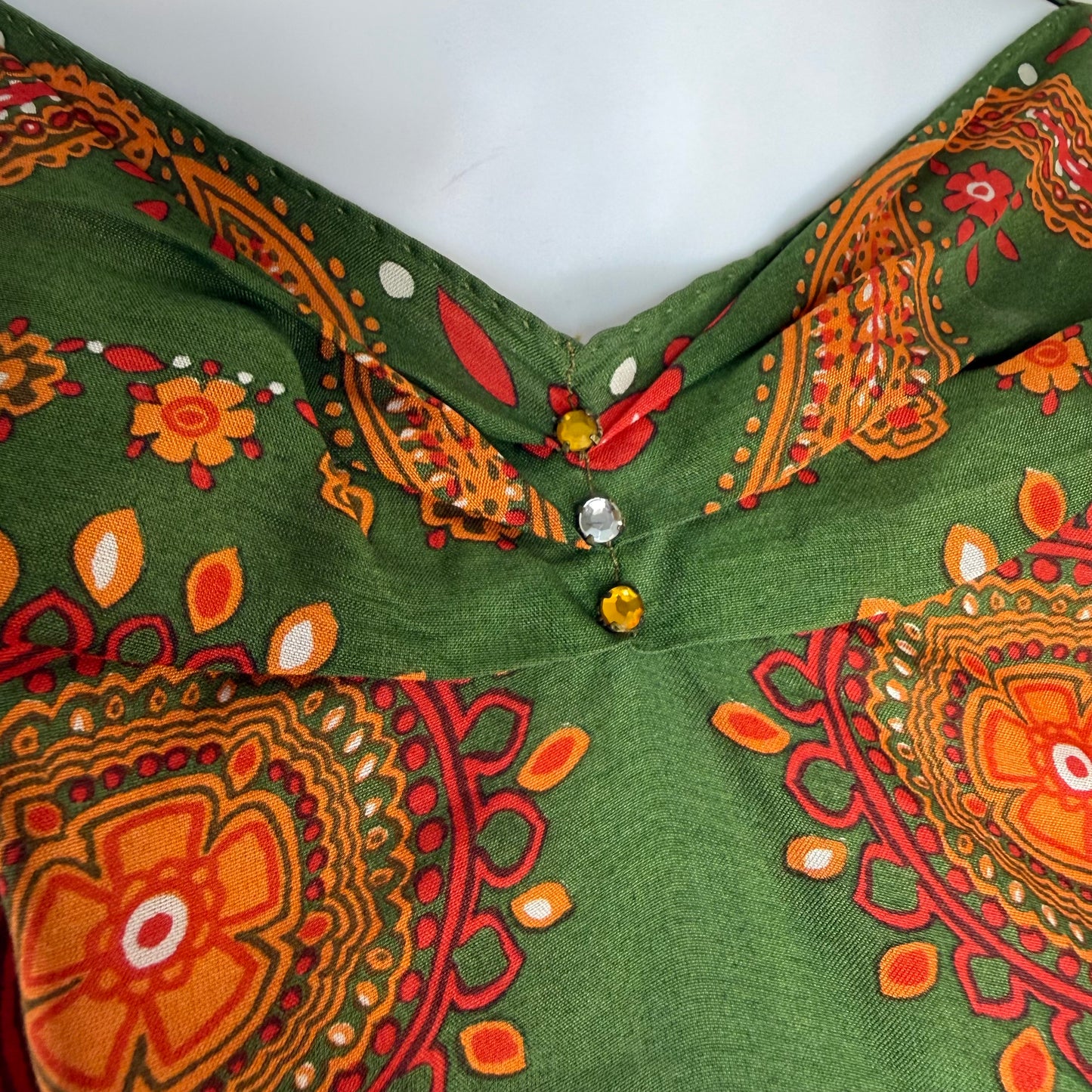 1950s Silk Scarf Blouse, Franklin Simon Size Small