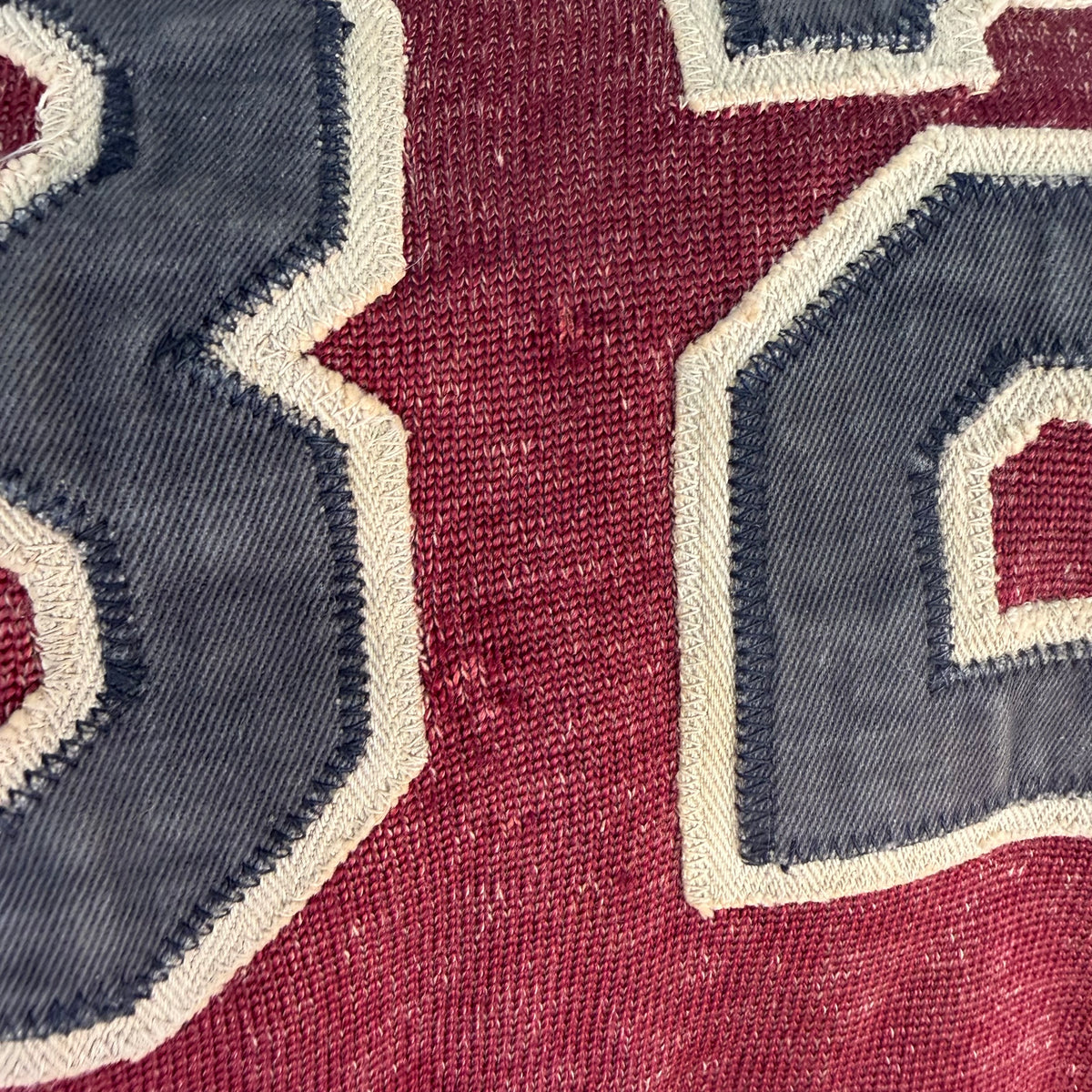 1930s/40s Maroon Rawlings Jersey, Size 42, Twill Appliqué No 82