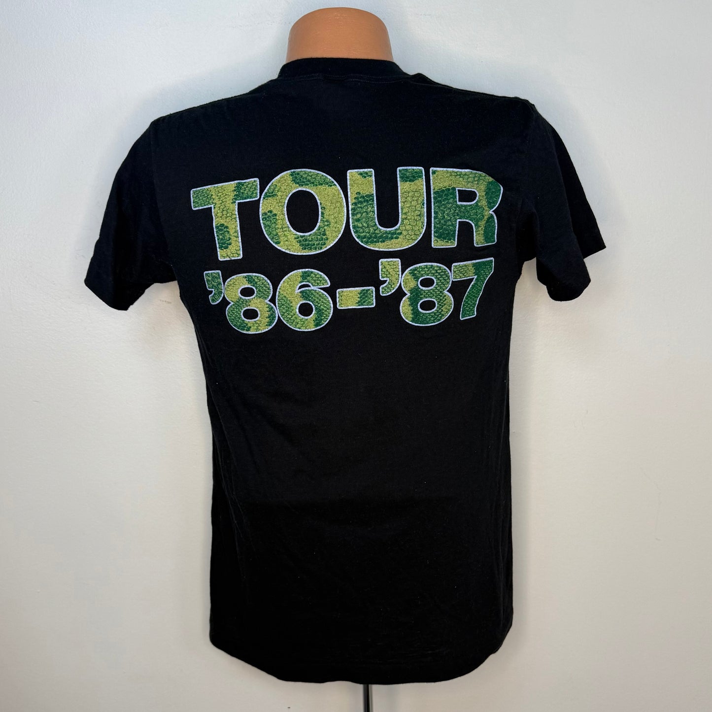 1980s Alice Cooper Constrictor Concert T-Shirt, Tour 86 87, Ched Size Medium