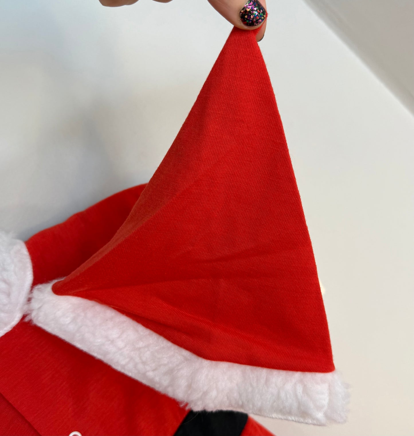 1980s/90s Baby Santa Suit Footie Pajamas with Hat, Kessler Size 9-12m, Two Piece Outfit Costume, Christmas Jumpsuit, New with Tags