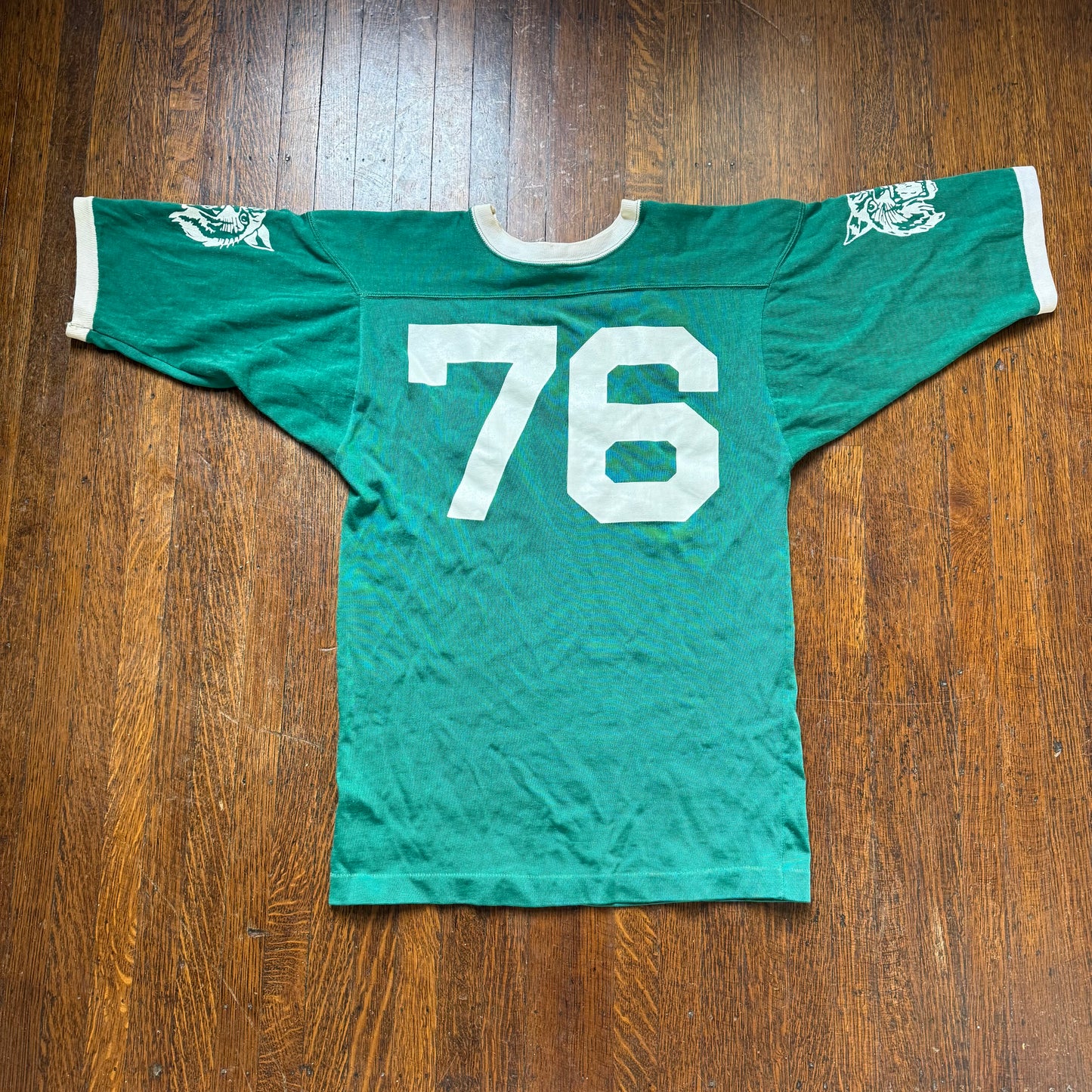 1960s/70s Green Coleman Wildcats Jersey, Champion Products Size Small, Tigers, 76
