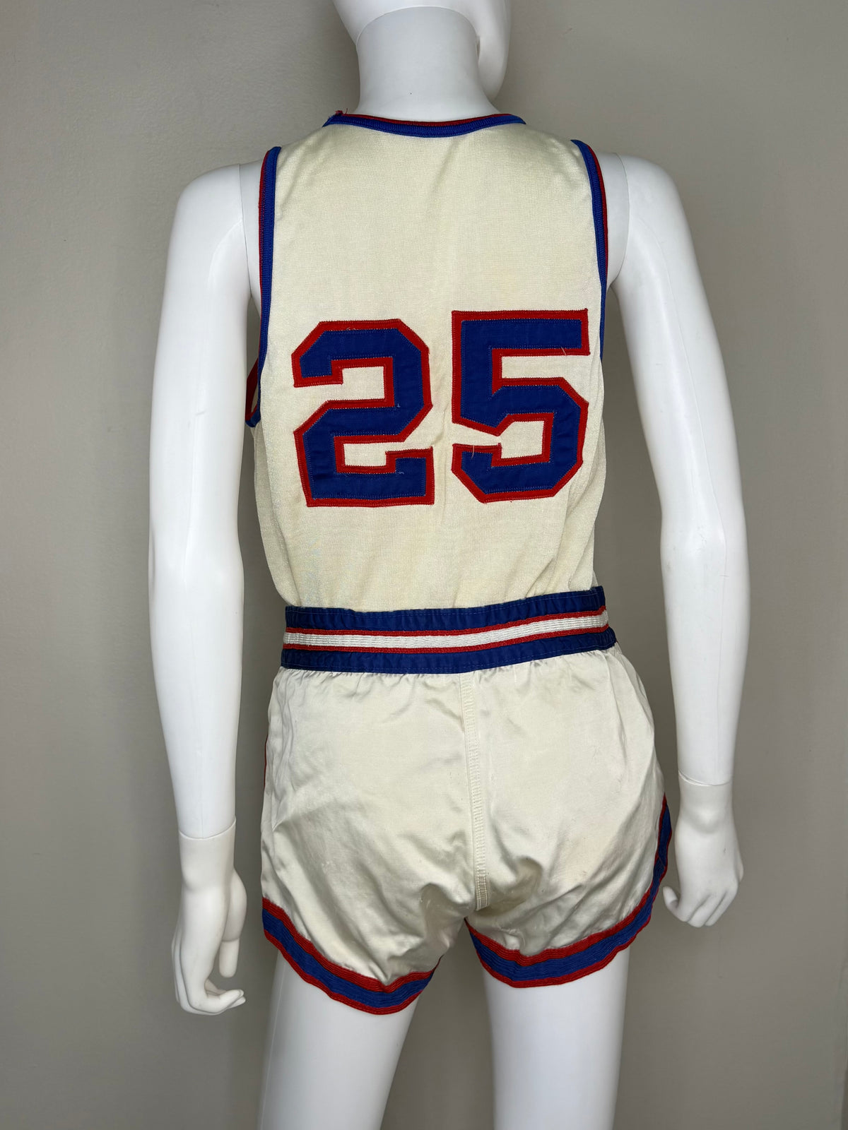 1960s Catholic Basketball Uniform, Jersey and Shorts, MacGregor Size Small, No 25
