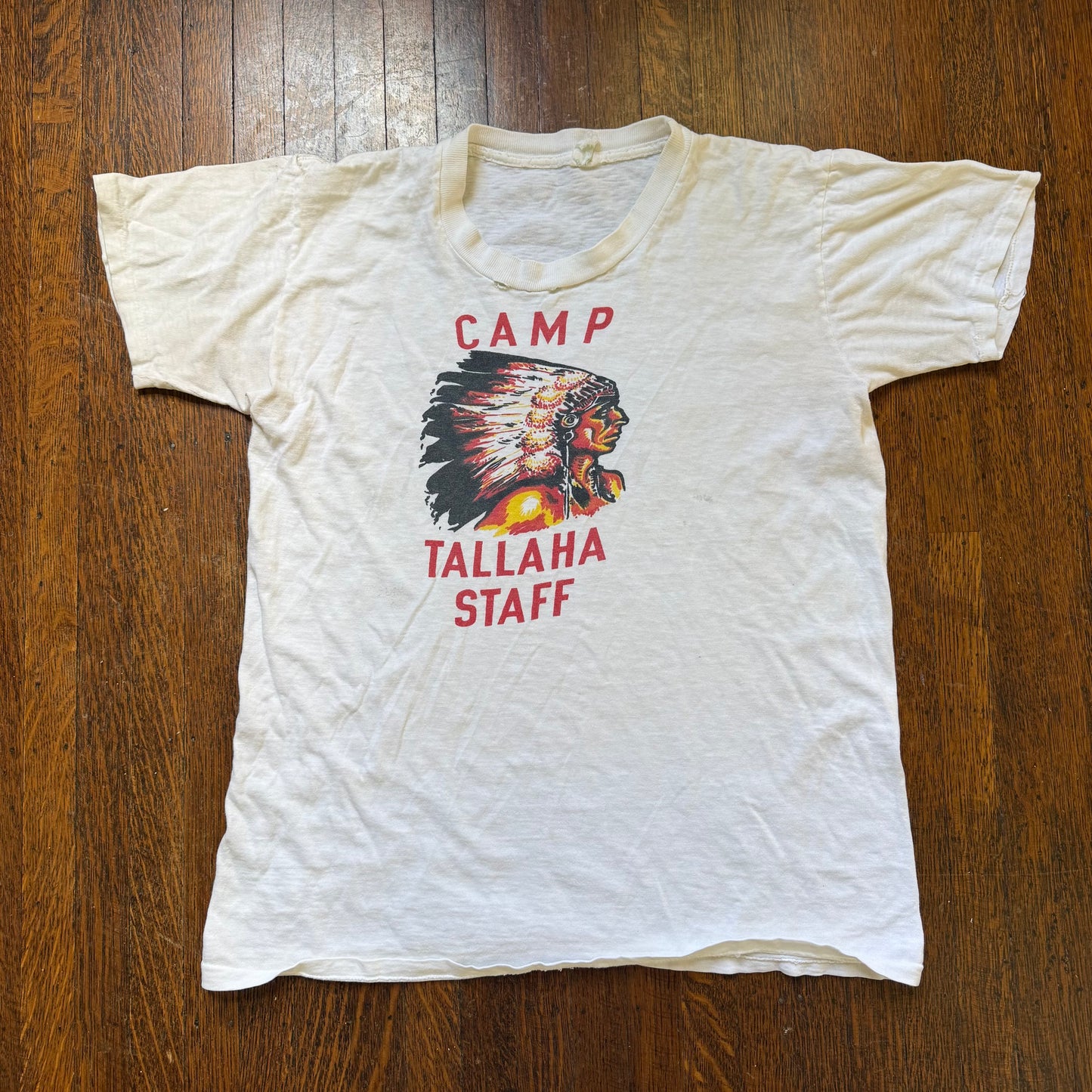 1940s/50s Camp Tallaha Staff T-Shirt, Official Boy Scout BSA