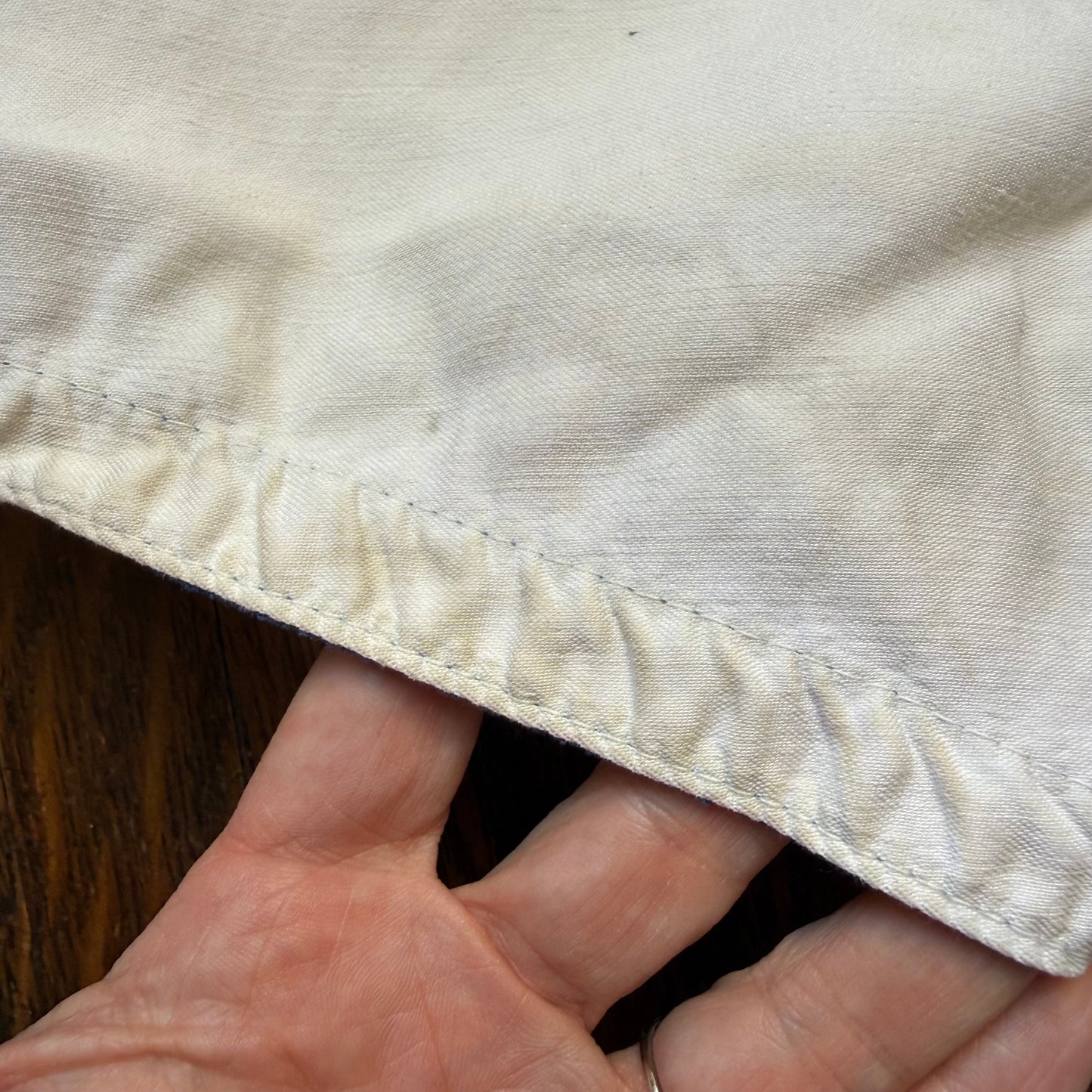 1940s White and Blue Satin Athletic Shorts, Belt, Padded Hips, Lawson Cavette Sporting Goods, Basketball? Boxing?