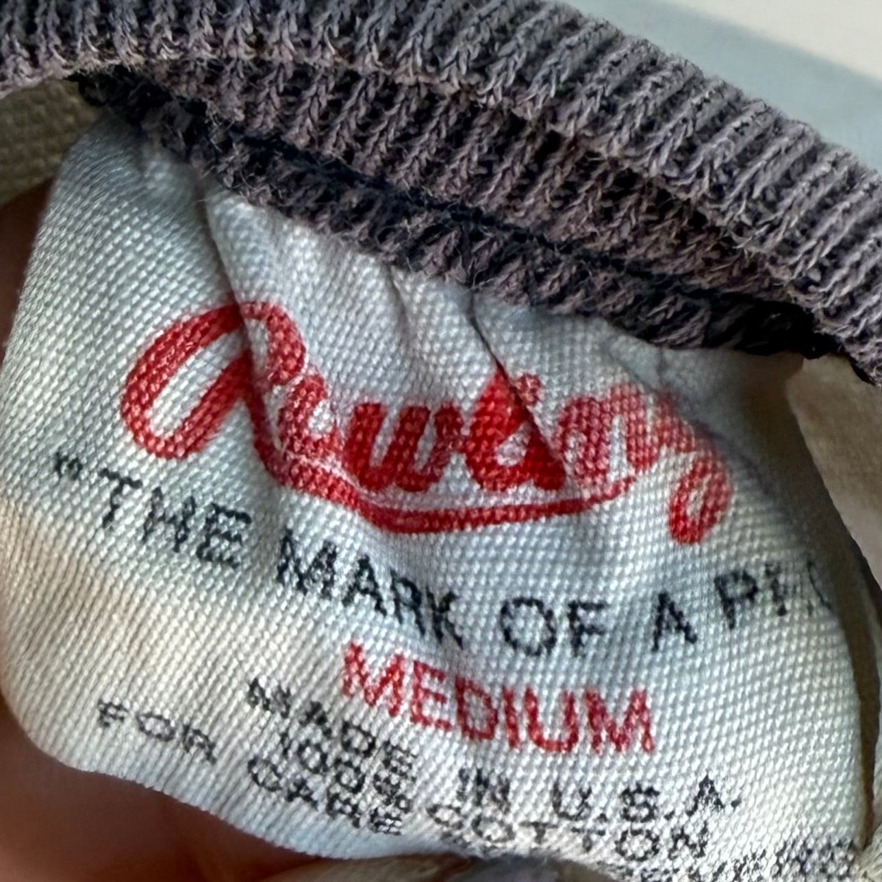 1970s KISS Destroyer T-Shirt, Rawlings Size Medium, Distressed Raglan Sleeve Band Tee