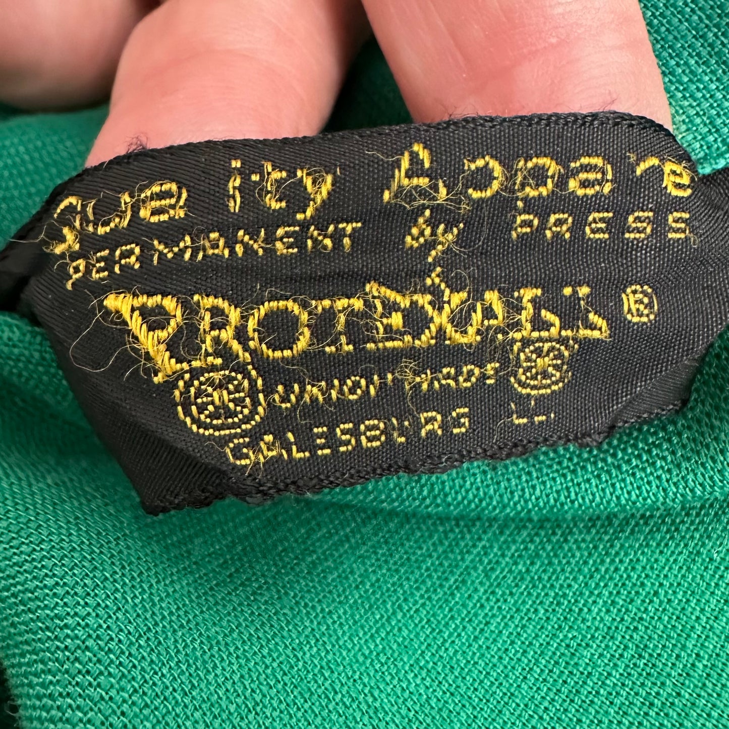 1970s Coleman Motor Co Covington John Deere Dealership Mechanic Shirt, Protexall Size Large, Green Long Sleeve, Chain Stitch Embroidery, Distressed