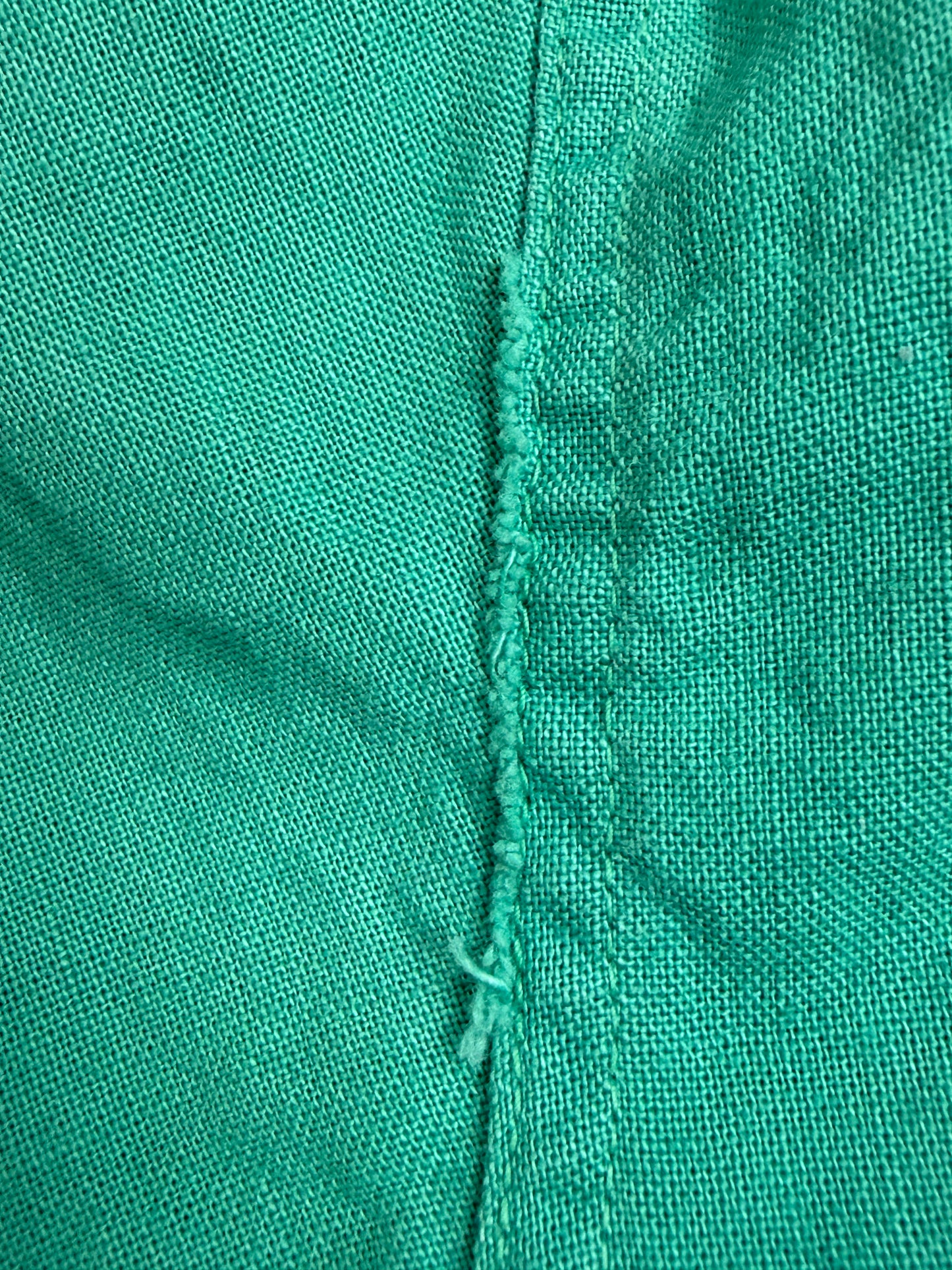 1940s Green School Gym Uniform, Pullover Top and Side Button Shorts, E R Moore Company Athletic Apparel Size X-Small, Gymcloth Gym Suit Set