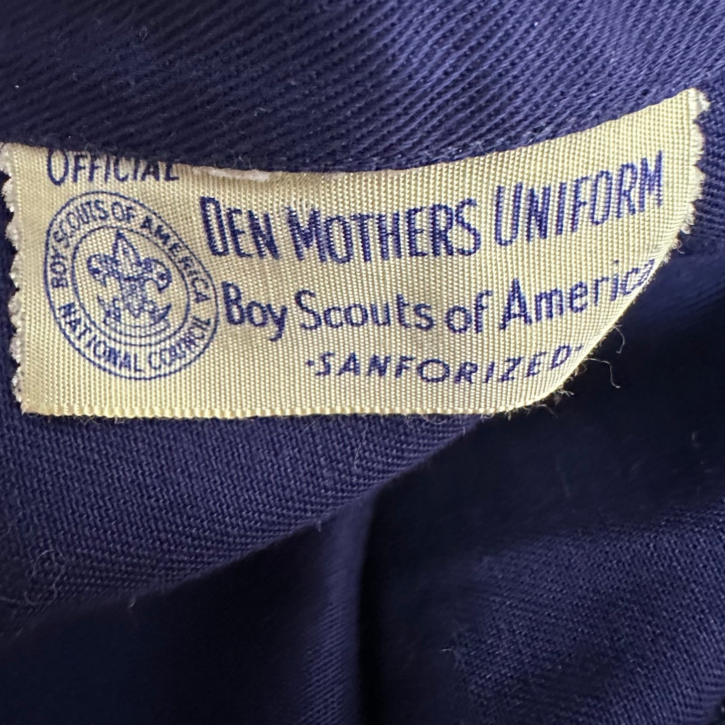 1940s/1950s BSA Cub Scout Den Mother Uniform, Size Small/Medium, Blue Blouse, Yellow Blouse, Blue Skirt, Boy Scouts of America, Memphis Den 2 Pack 51