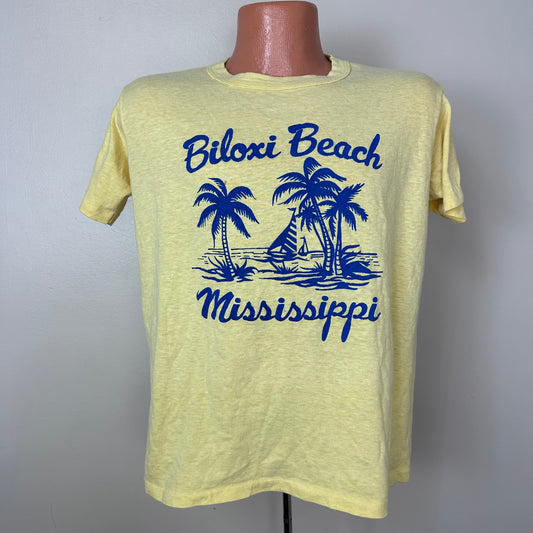 1970s Biloxi Beach Mississippi T-Shirt, Size Large