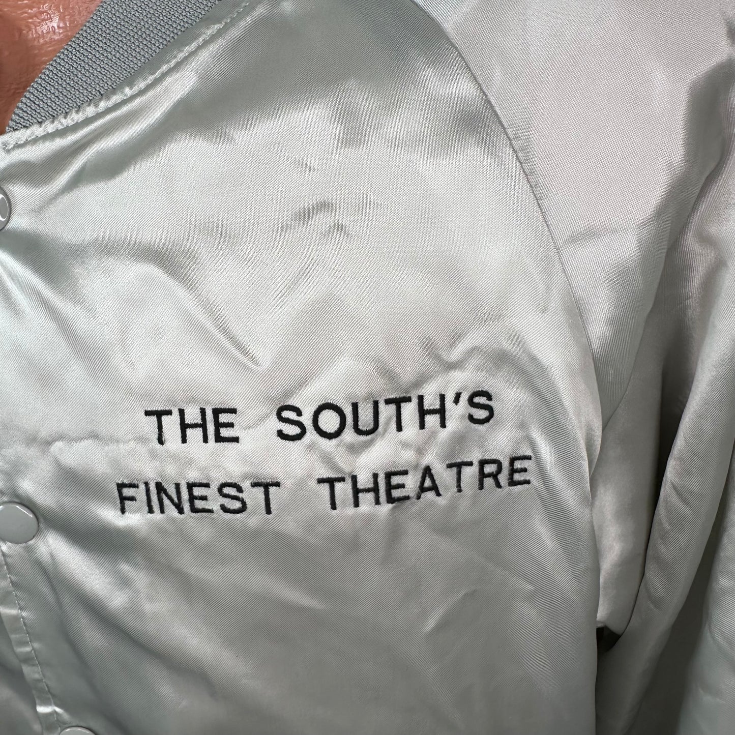 1980s Orpheum Memphis Satin Jacket, The South’s Finest Theatre, Hartwell Size Medium