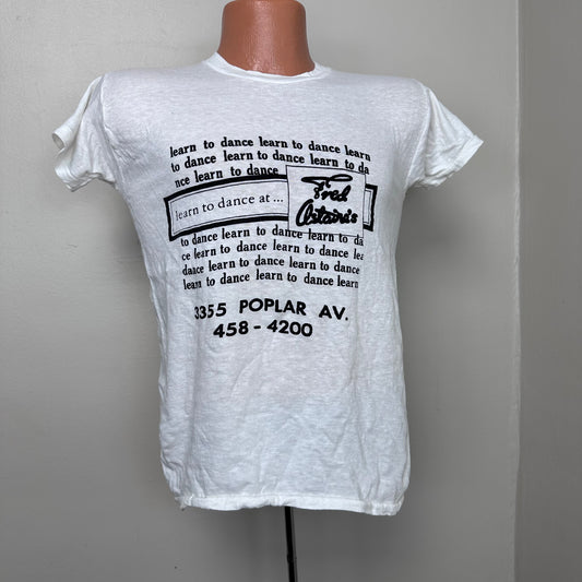 1970s Fred Astaire Dance Studio T-Shirt, Learn to Dance at Fred Astaire’s Memphis